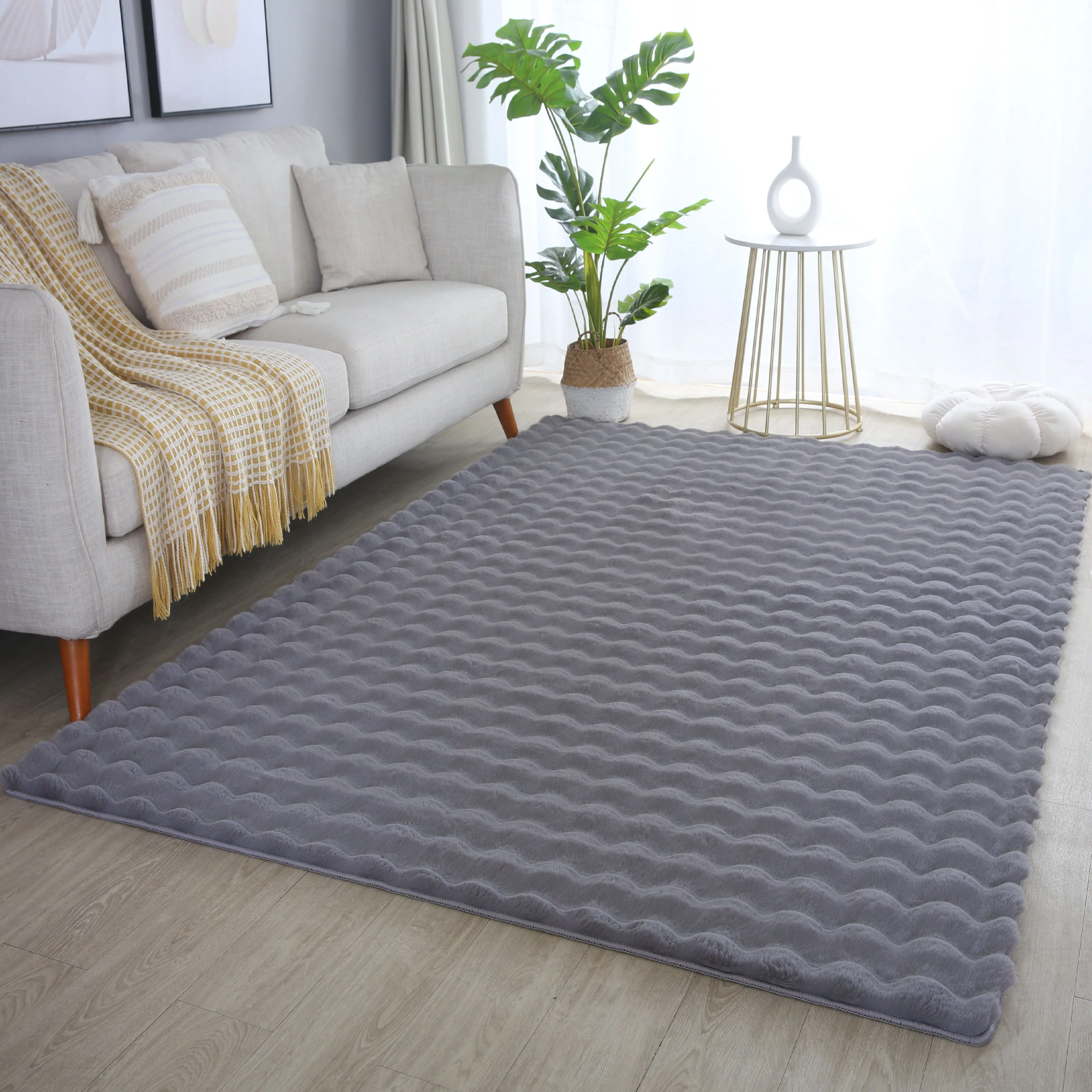 Hochflor Teppich Soft Wave – Waschbar - Image 10