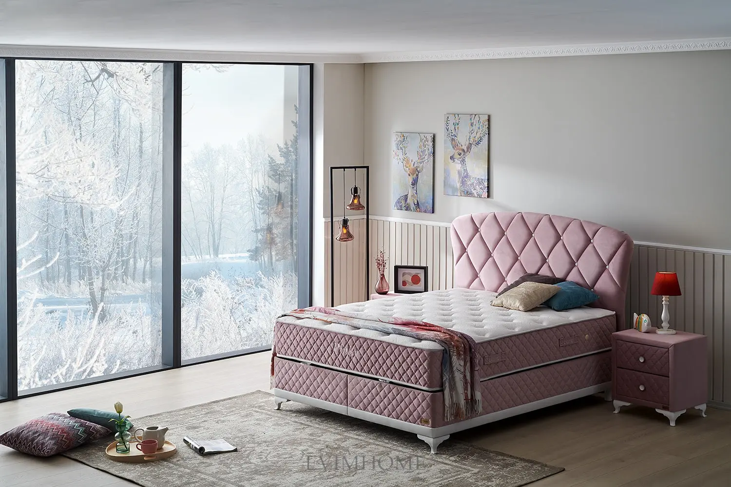 Bambi Pinky Boxspringbett - Image 3