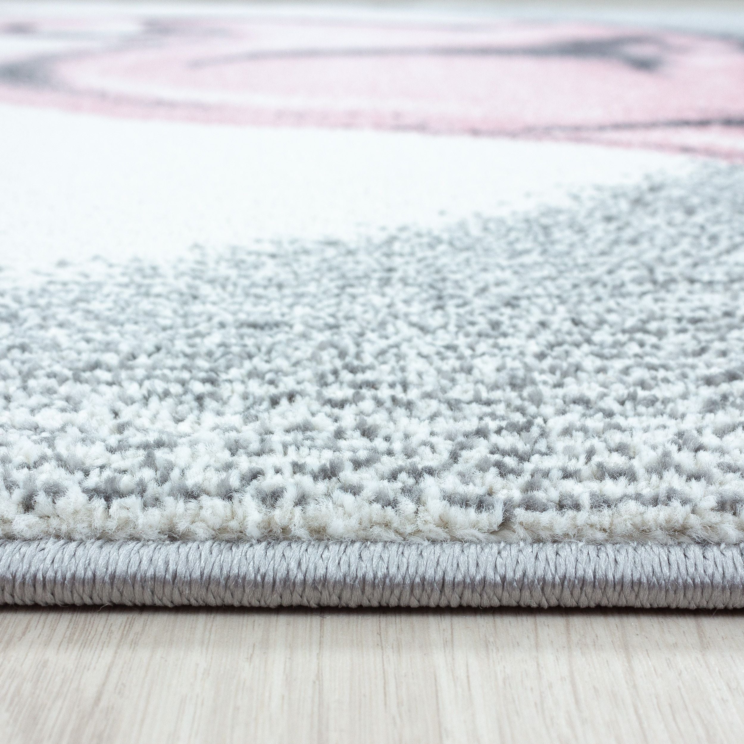 Kinderteppiche, Rehkitz Design, Farbe Pink, Teppich für Kinderzimmer, Rücken aus Jute - Image 4
