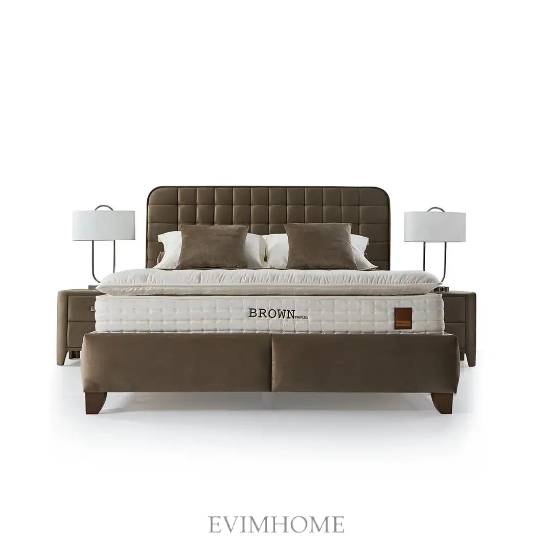Boxspringbett Set Brown Letto - Image 2