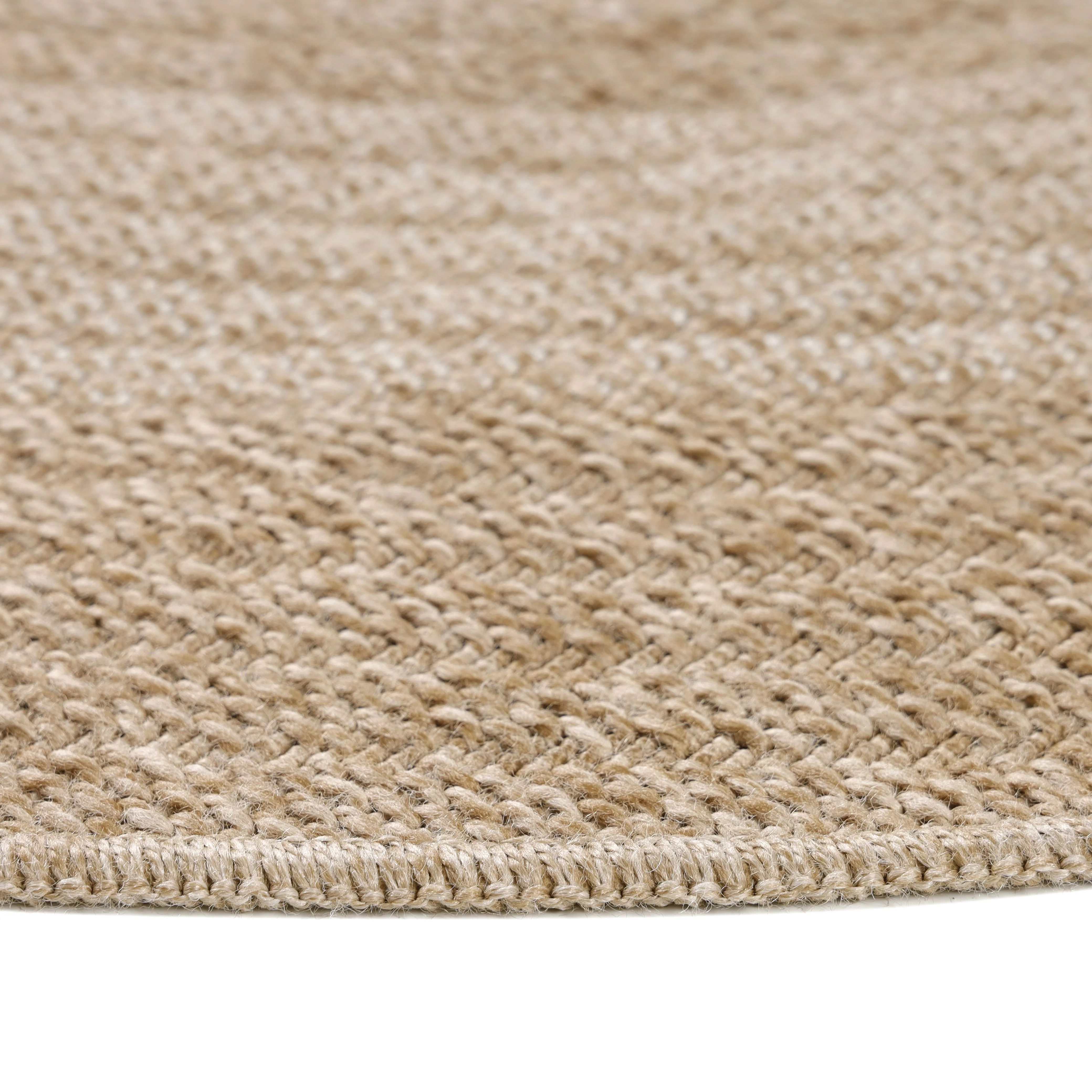 Comilla Runder Outdoorteppich Beige | Vintage Design - Image 4