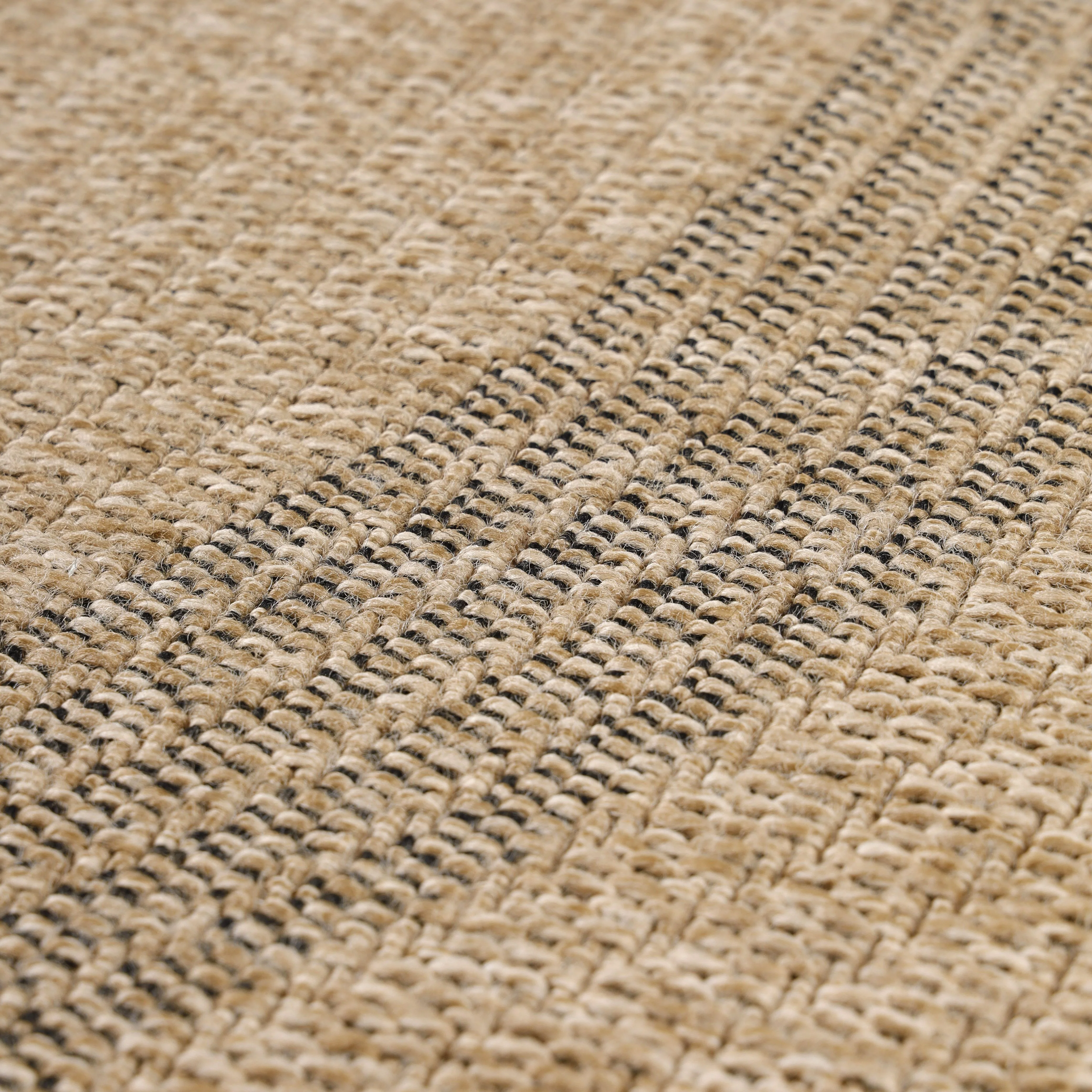 Runder Vintage Outdoor Teppich in Beige-Schwarz - Image 6