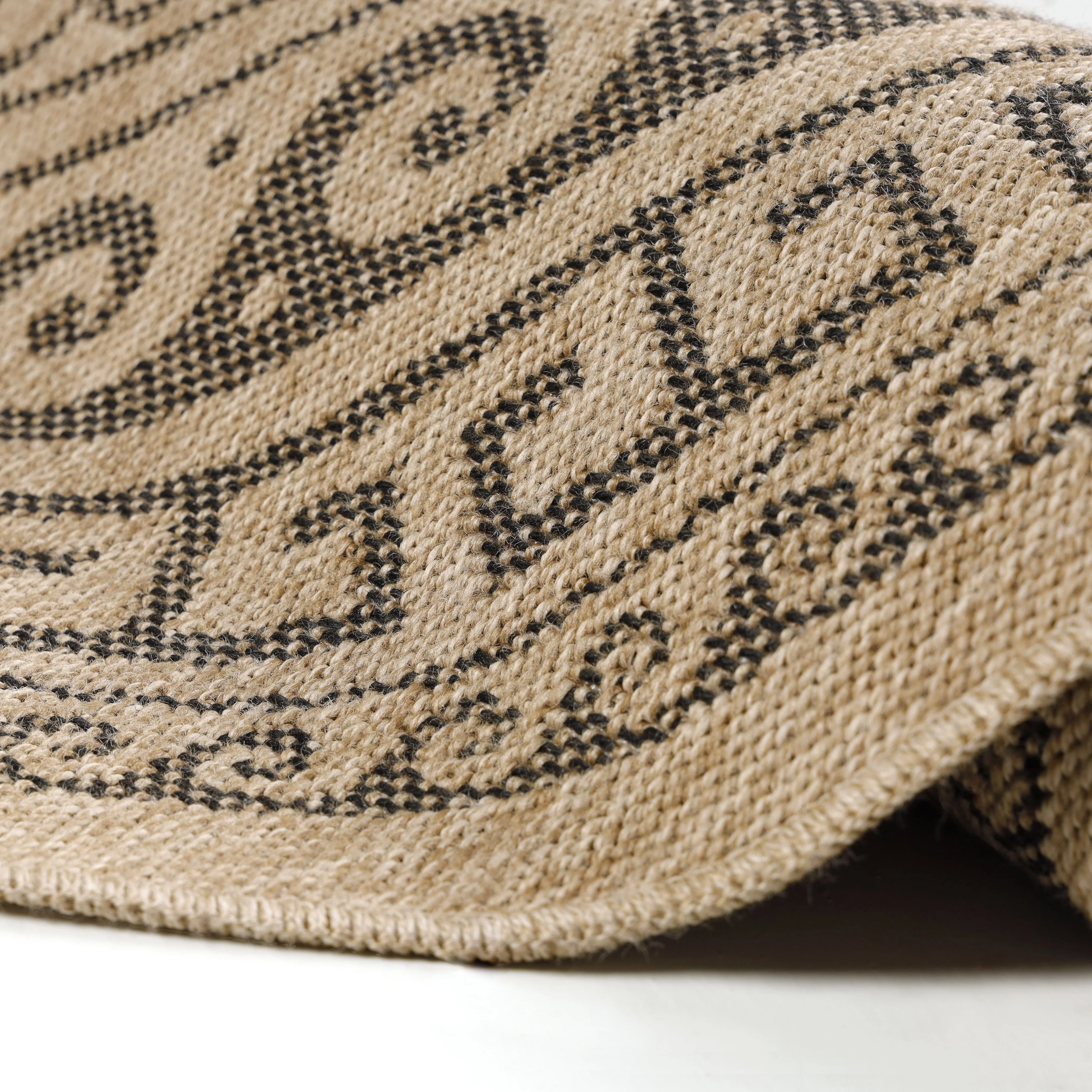 Runder Vintage Outdoor Teppich: Ethno Muster - Image 7