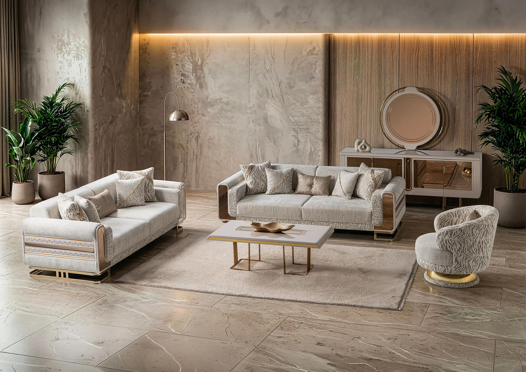 Deluxe Wohnzimmer Set
