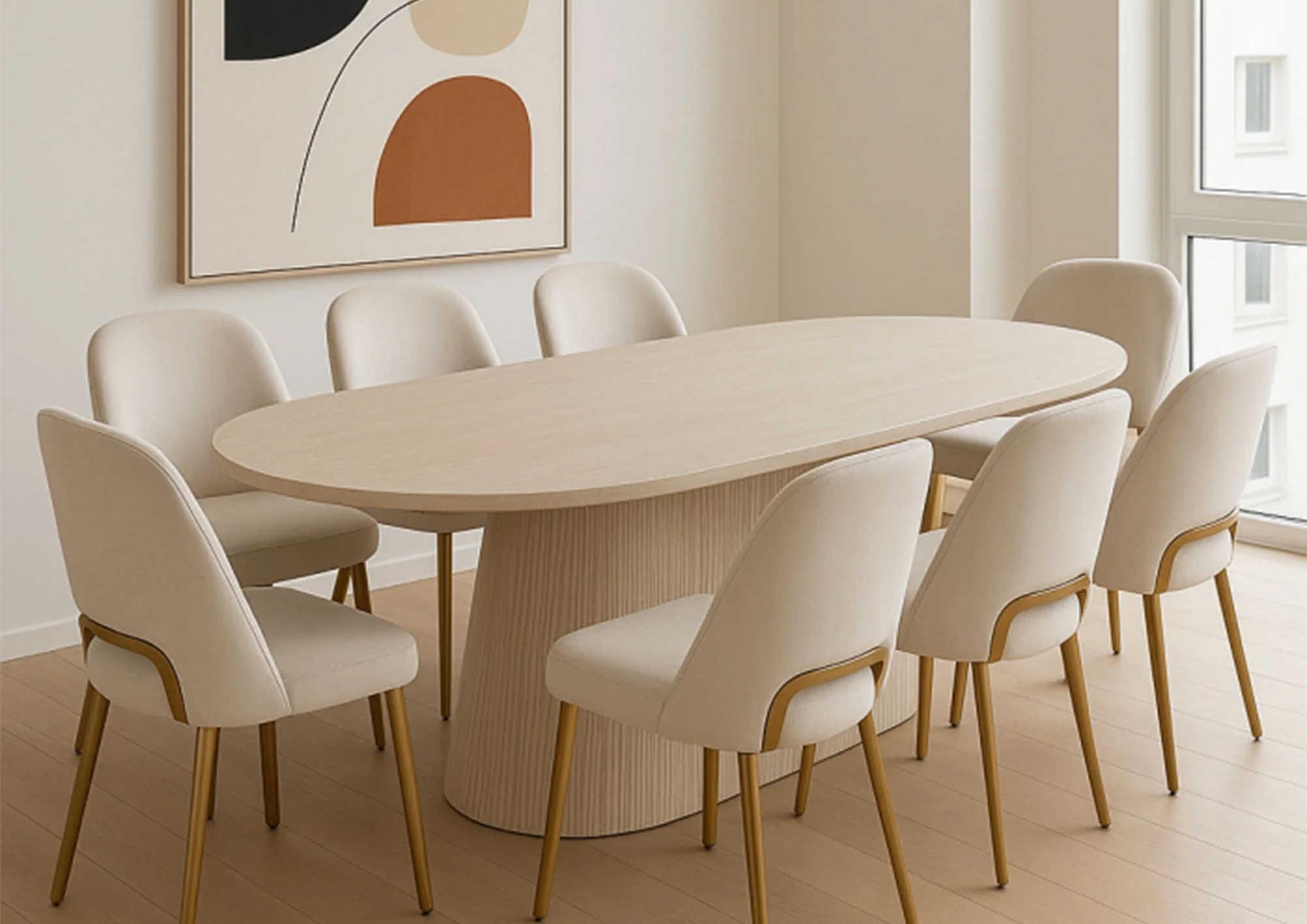 DESIO ESSTISCH TRAVERTIN | 200X100X75 TRAVERTIN - Image 2