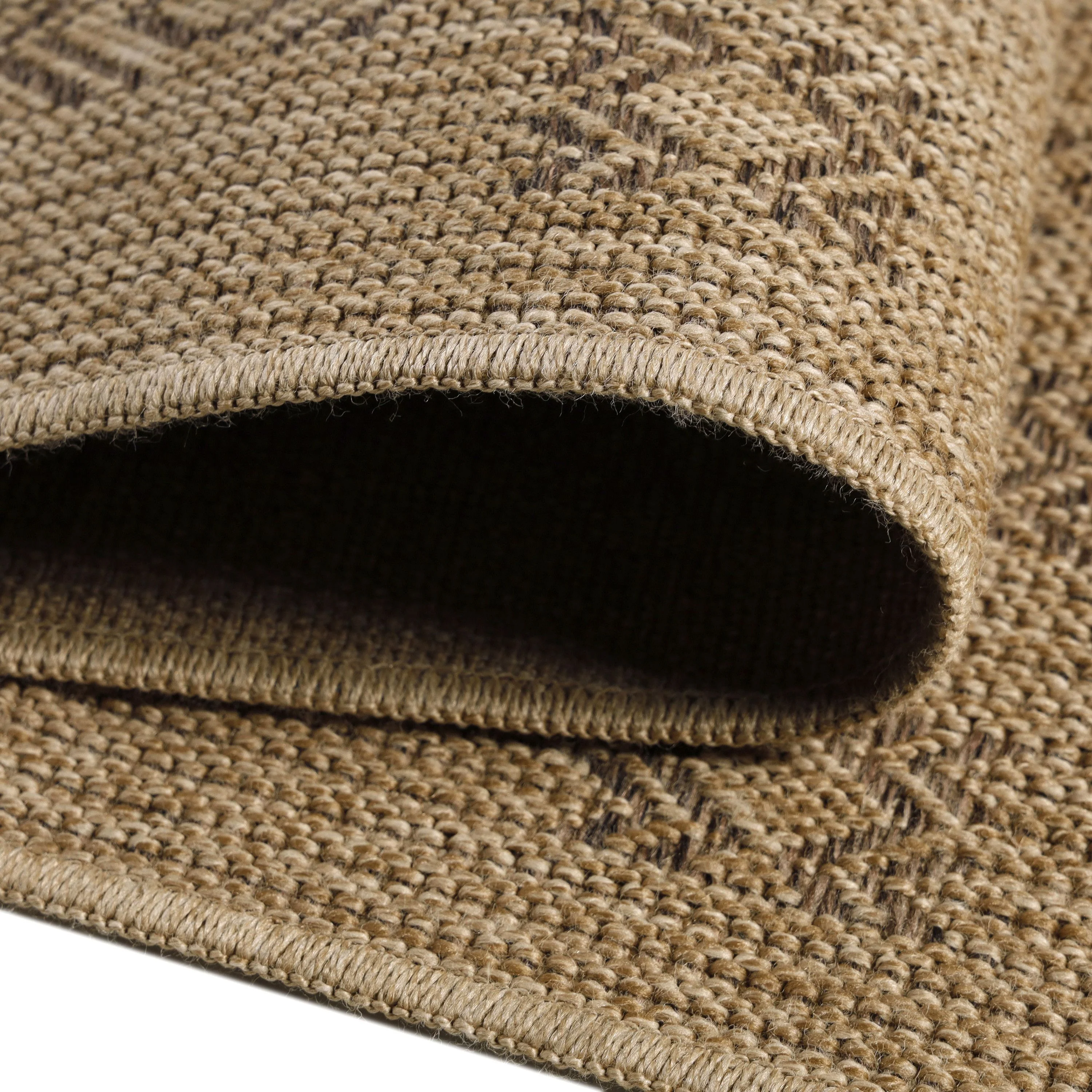 Boho Outdoor Teppich in Beige & Schwarz - Image 5