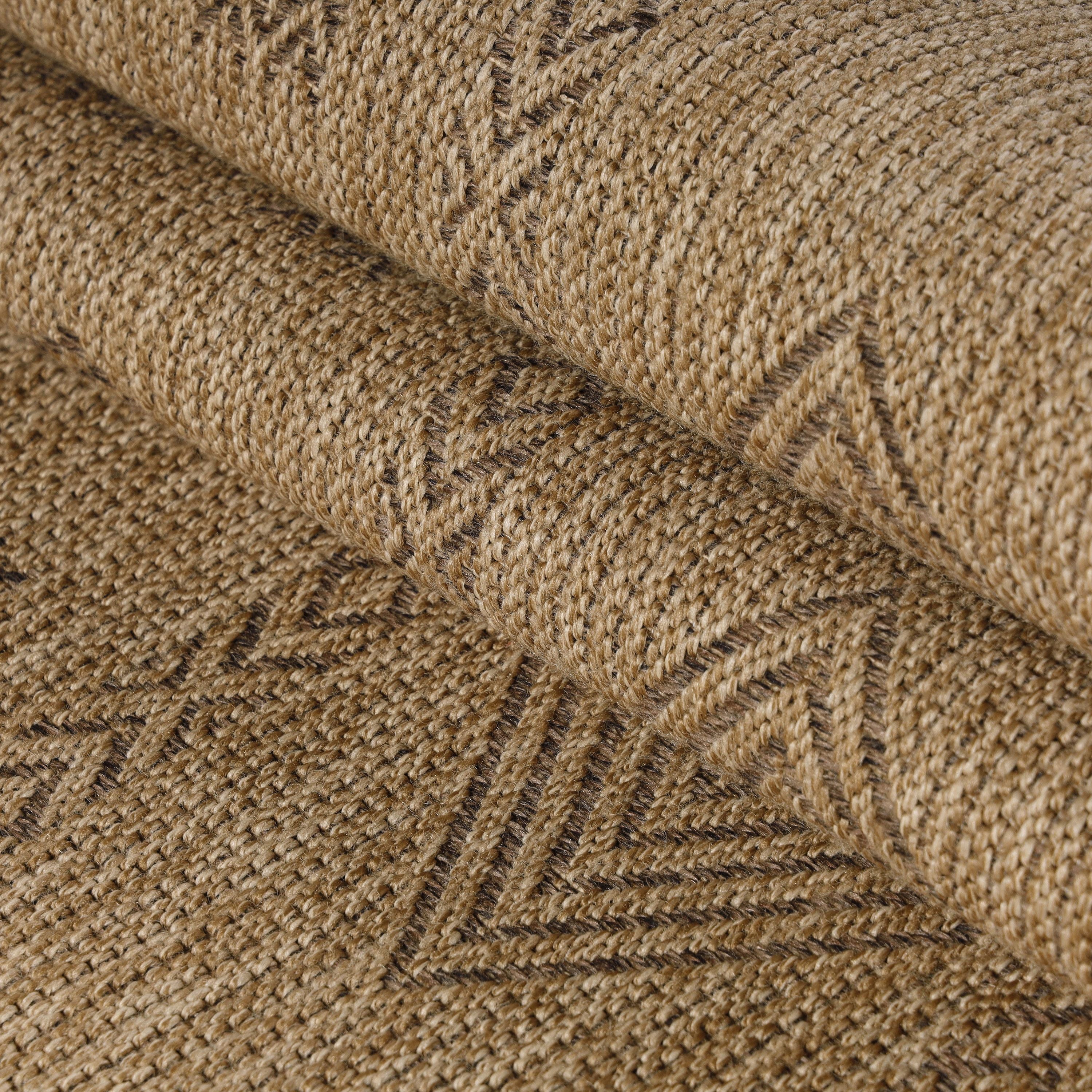 Boho Outdoor Teppich in Beige & Schwarz - Image 6