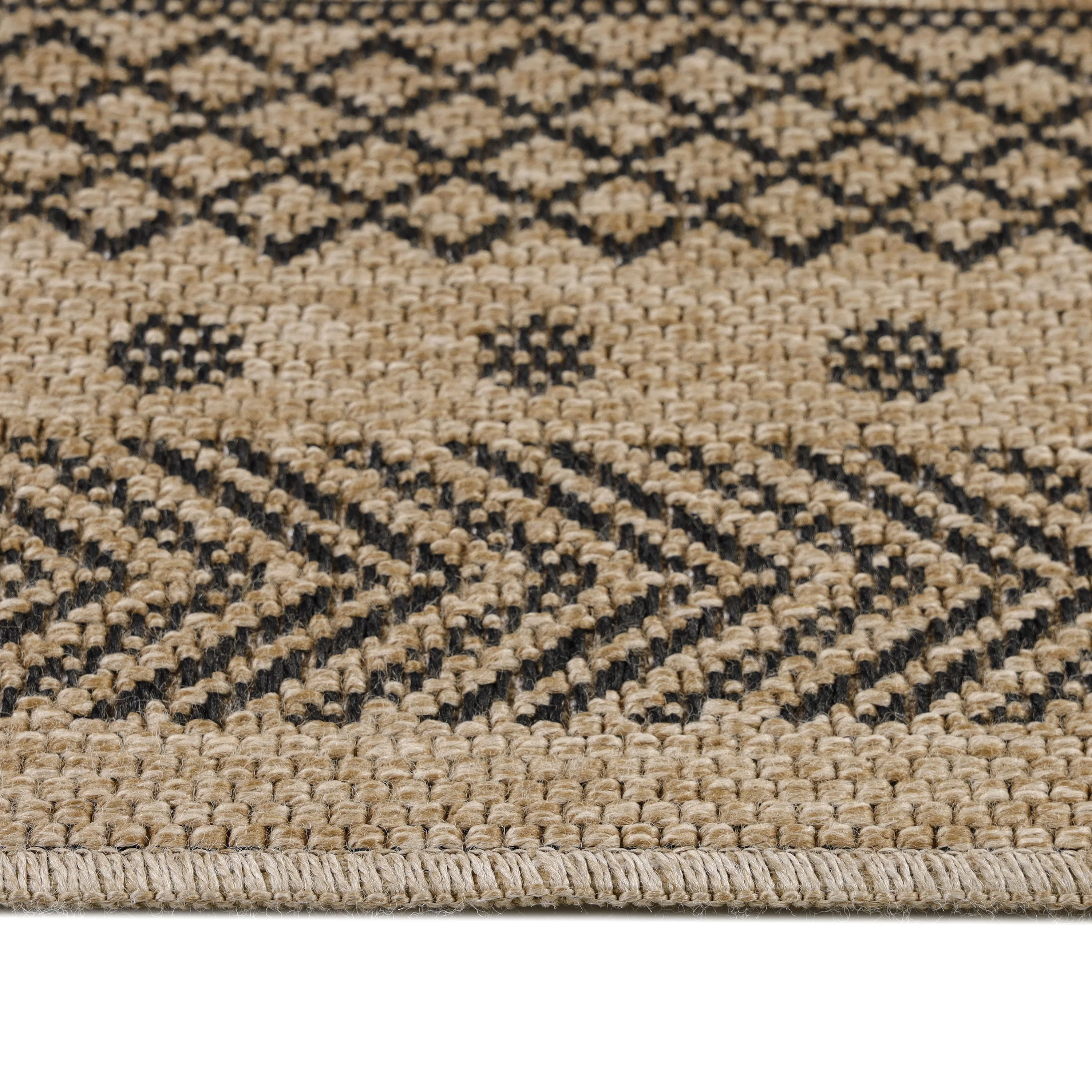 Dhaka Outdoorteppich | Vintage Design mit schwarzen Mustern - Image 4