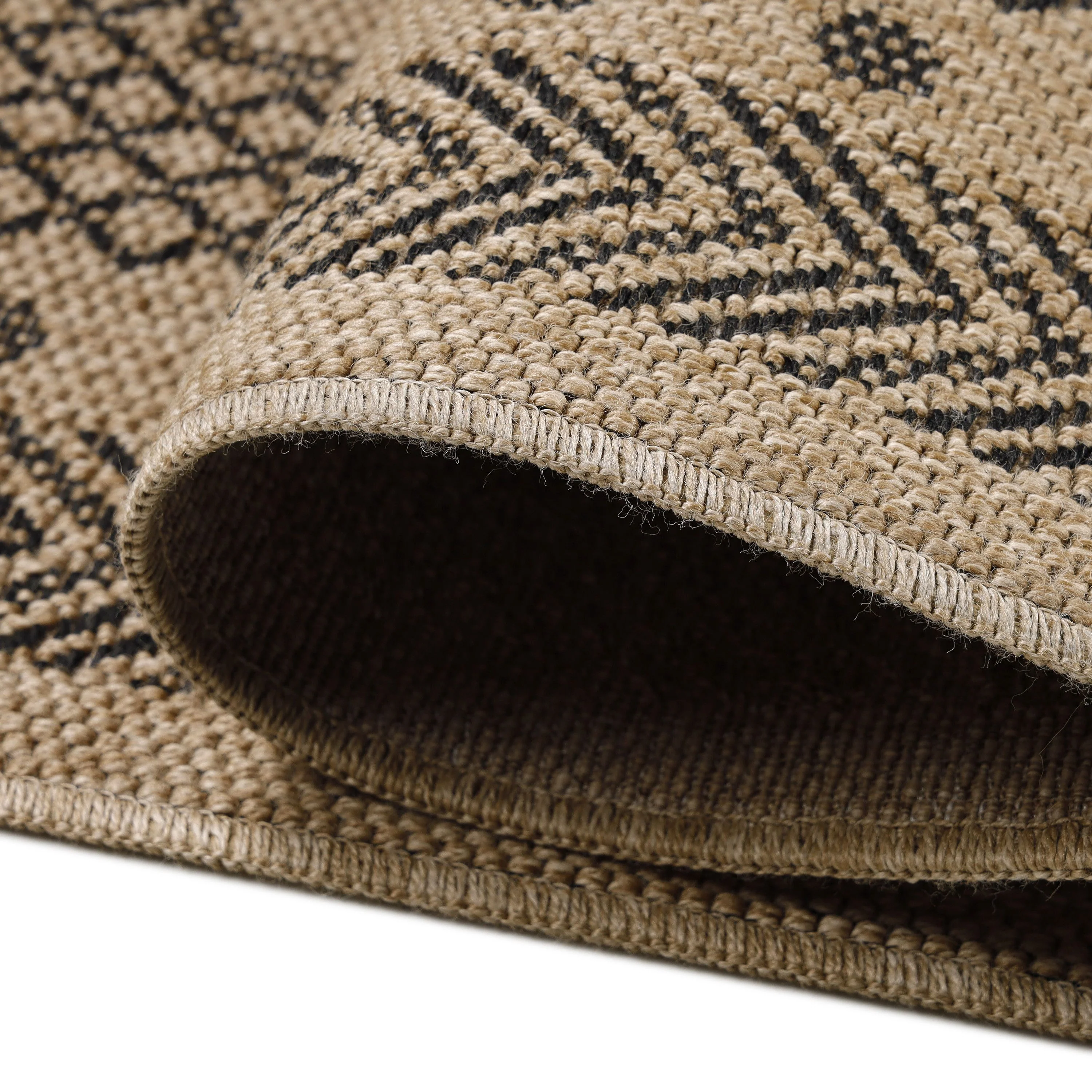 Dhaka Outdoorteppich | Vintage Design mit schwarzen Mustern - Image 5