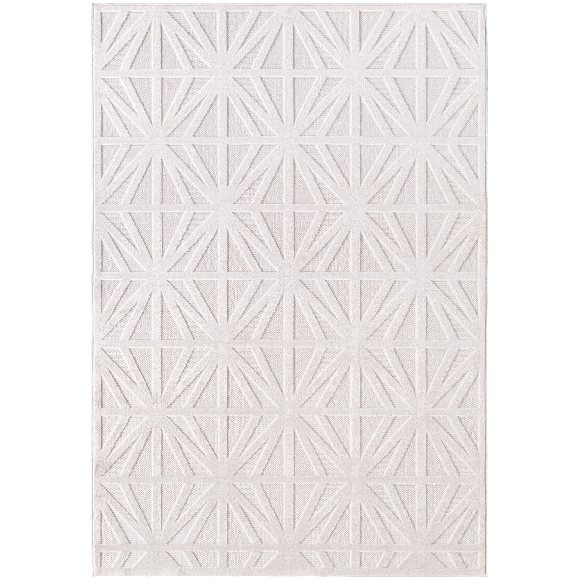 Doha Kurzflor Teppich in Creme – Modern - Image 2