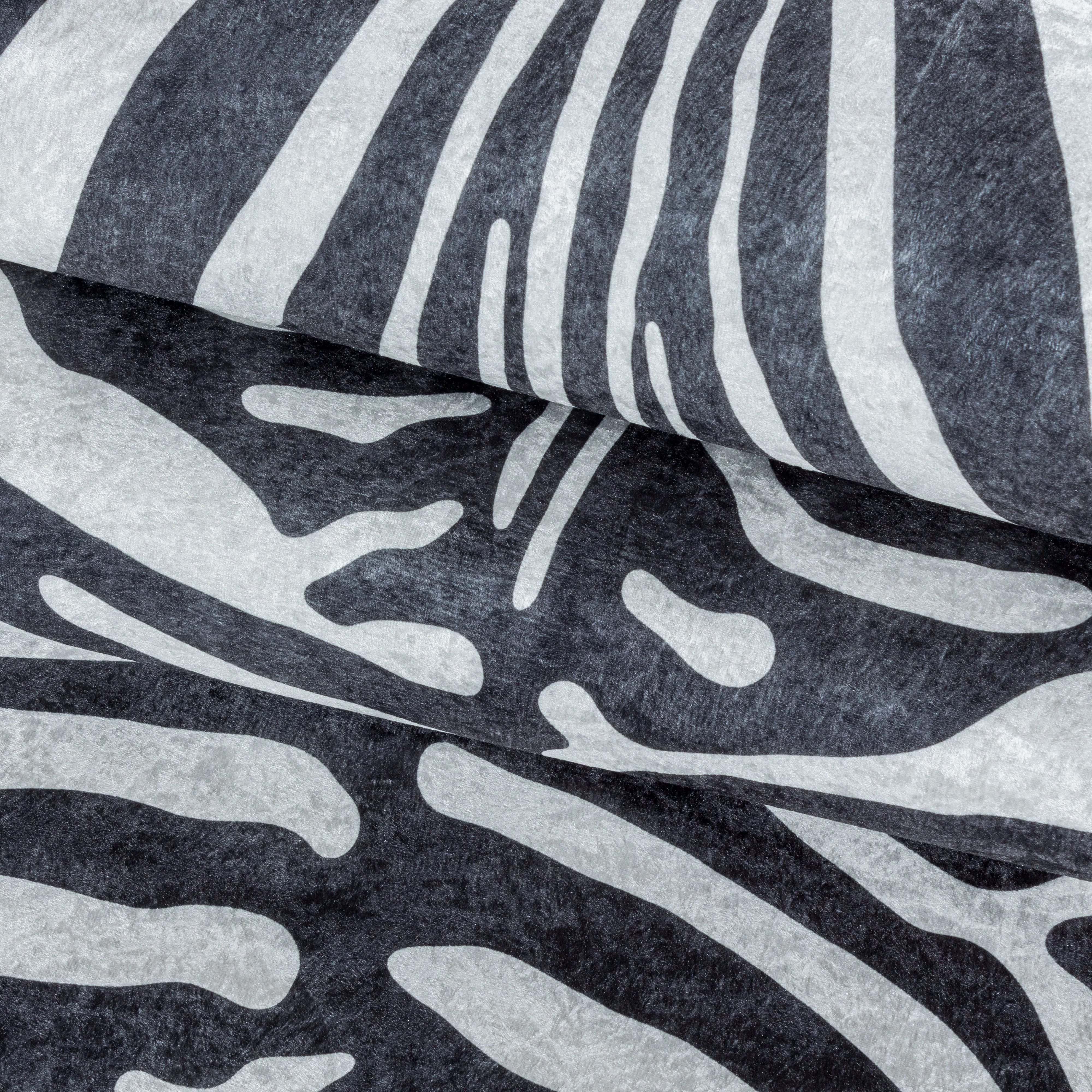 Waschbarer Teppich, Tigerfell imitat, Farbe Schwarz, Teppich für Wohnzimmer, Rücken aus Wildleder - Image 6