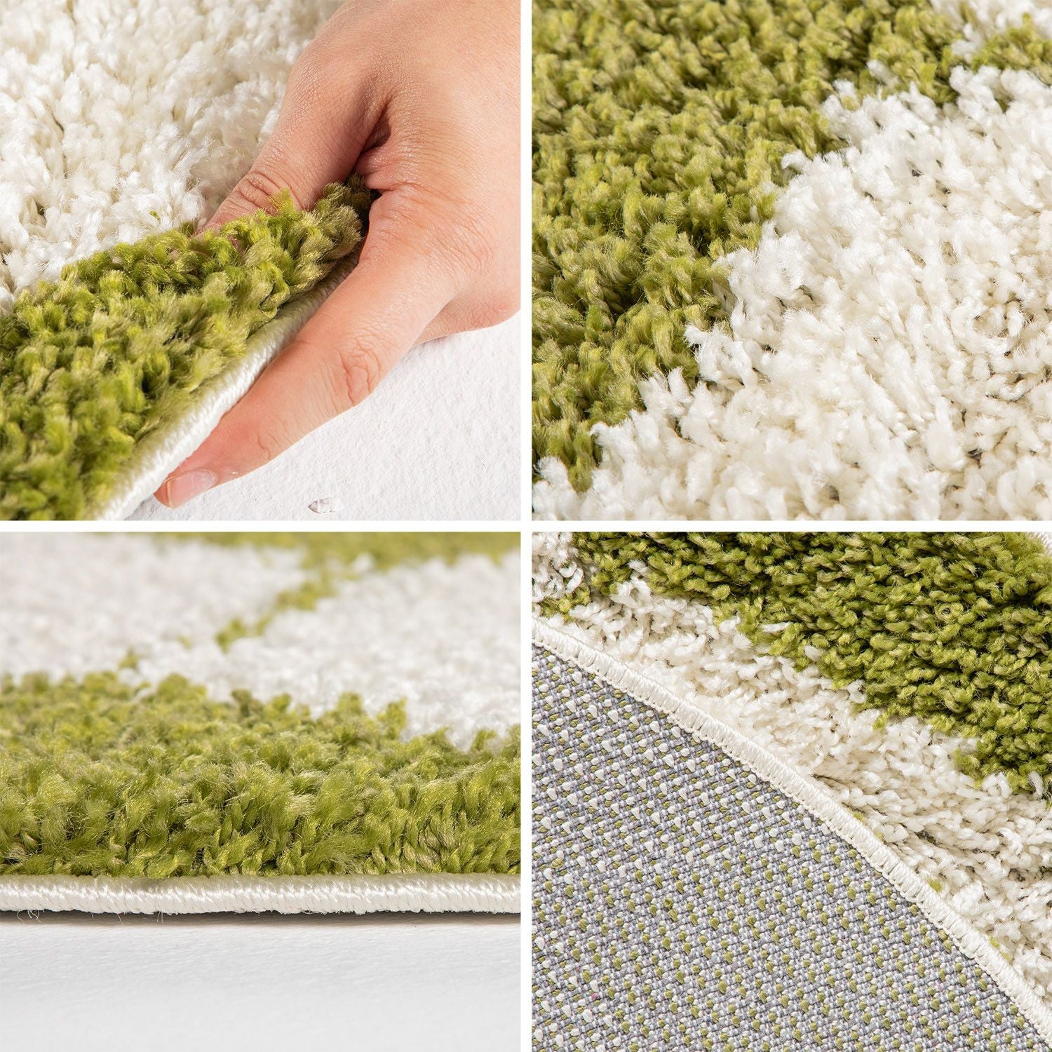 Kinderteppiche, Fußball-Design, Farbe Grün, Teppich für Kinderzimmer, Rücken aus Jute - Image 3