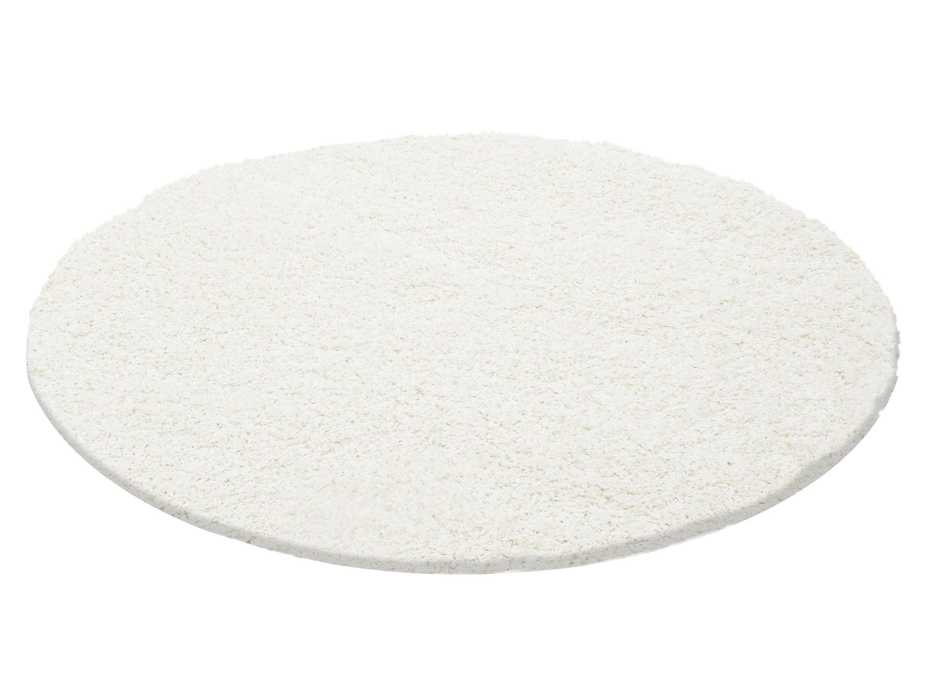 Hochflor Langflor Wohnzimmer Shaggy Teppich Unifarbe Florhöhe 5cm Creme - Image 2