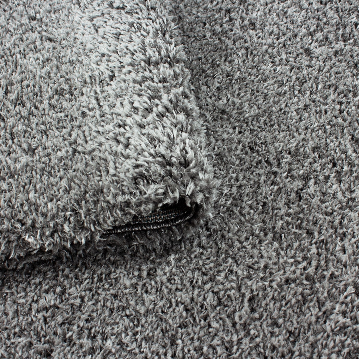 Hochflor Supersoft Shaggy kuscheliger Teppich extreme weich Unifarbe Hellgrau - Image 3