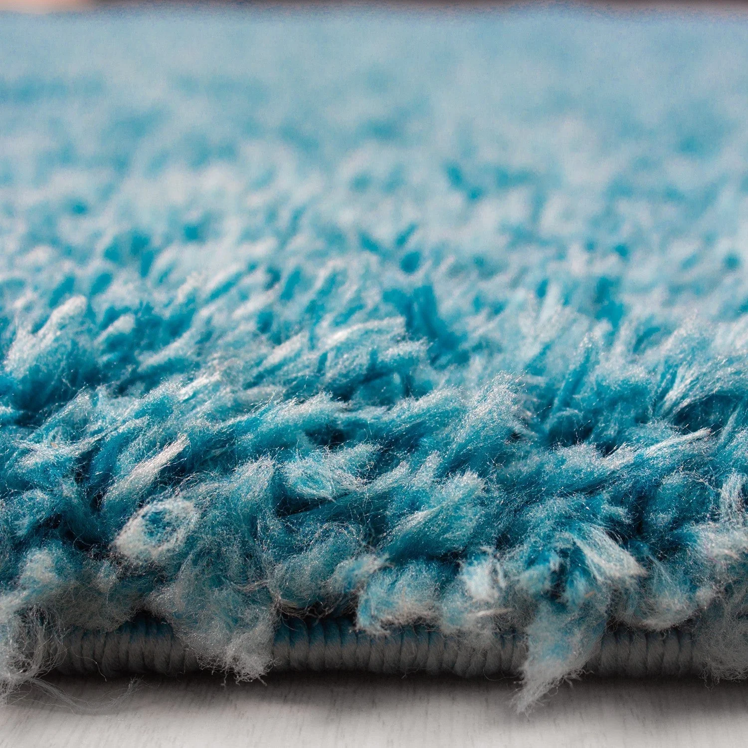 Hochflor Supersoft Shaggy kuscheliger Teppich extreme weich Unifarbe Türkis - Image 2