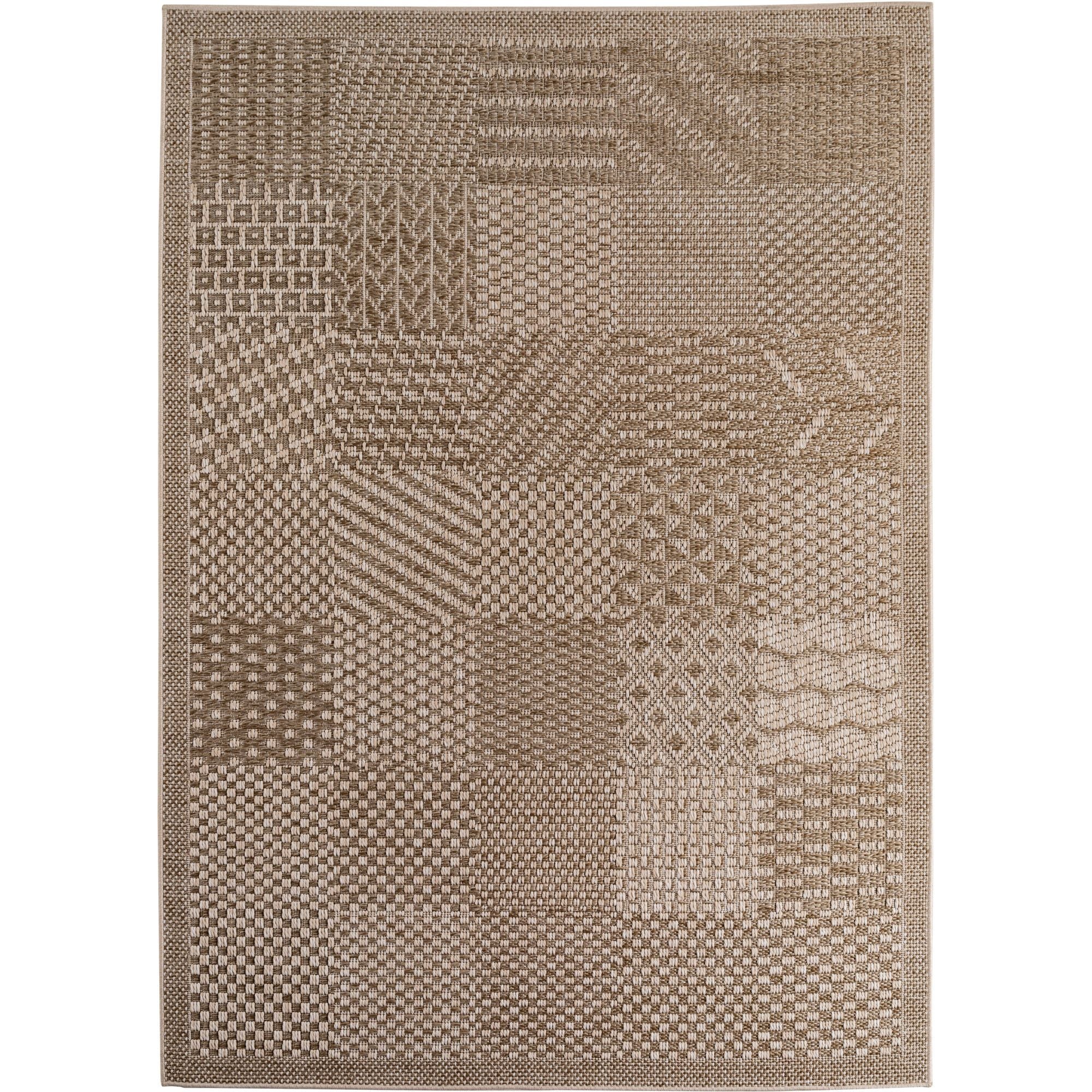 Ibiza In- & Outdoorteppich Läufer Beige – Boho Uni - Image 2