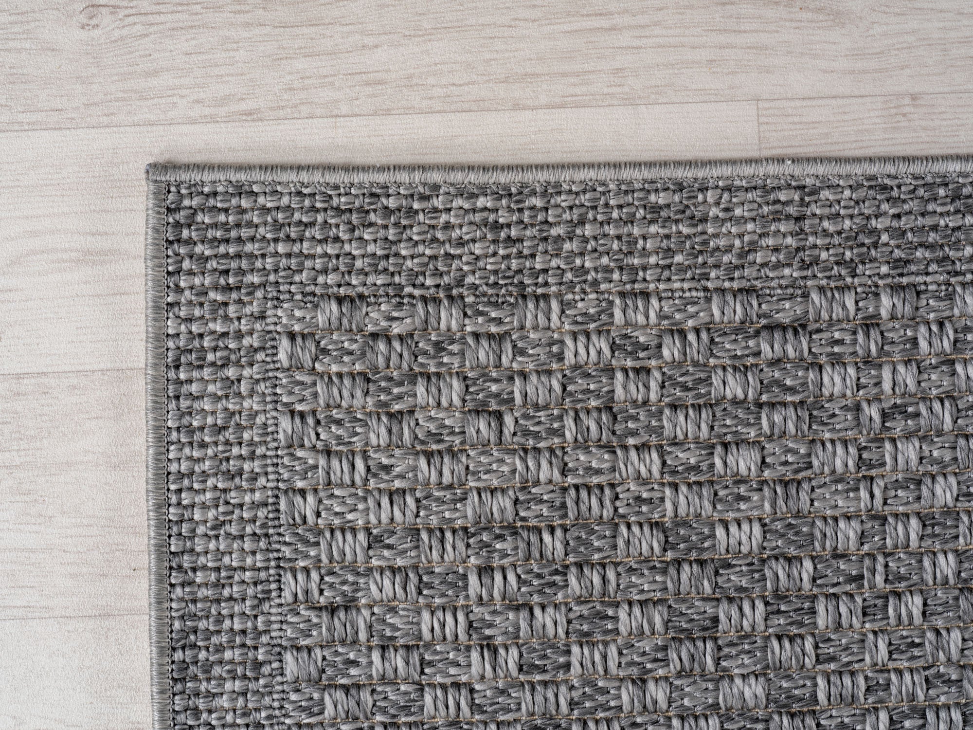 In- & Outdoorteppiche Grau 8x15 cm Läufer, Wetterfest & UV-beständig, Ideal für Küche, Balkon, Terrasse, Wohnzimmer und Esszimmer, Einfarbig im Boho-Stil. - Image 4