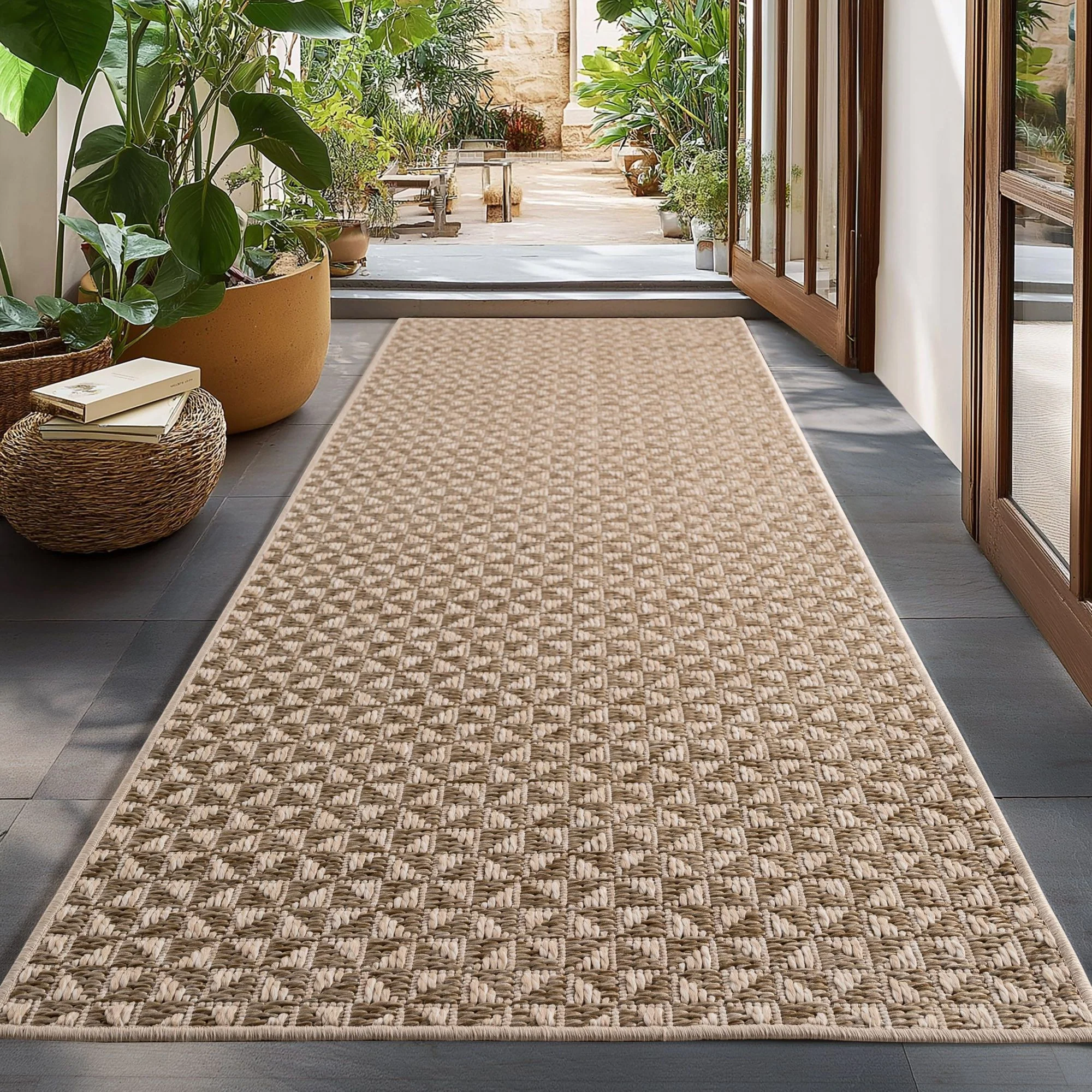 Ibiza In- & Outdoorteppich LĂ€ufer in Beige