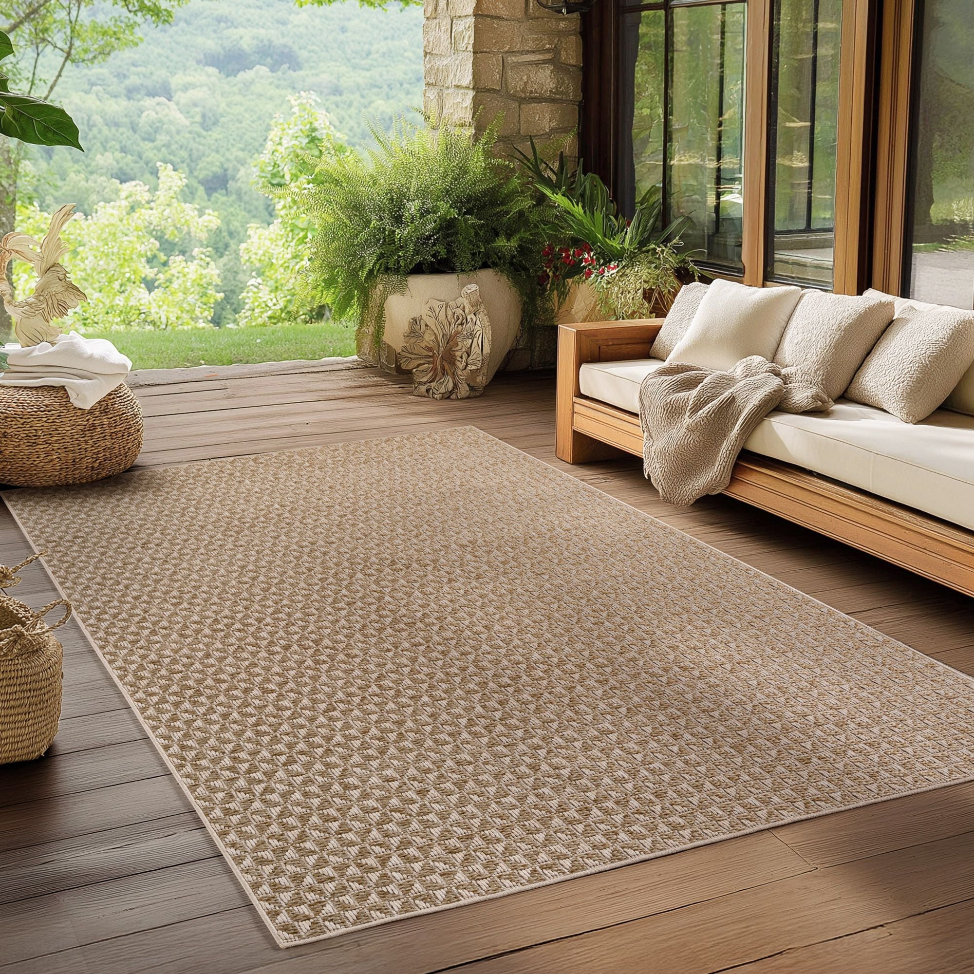 Ibiza In- & Outdoorteppich LĂ€ufer in Beige - Image 7
