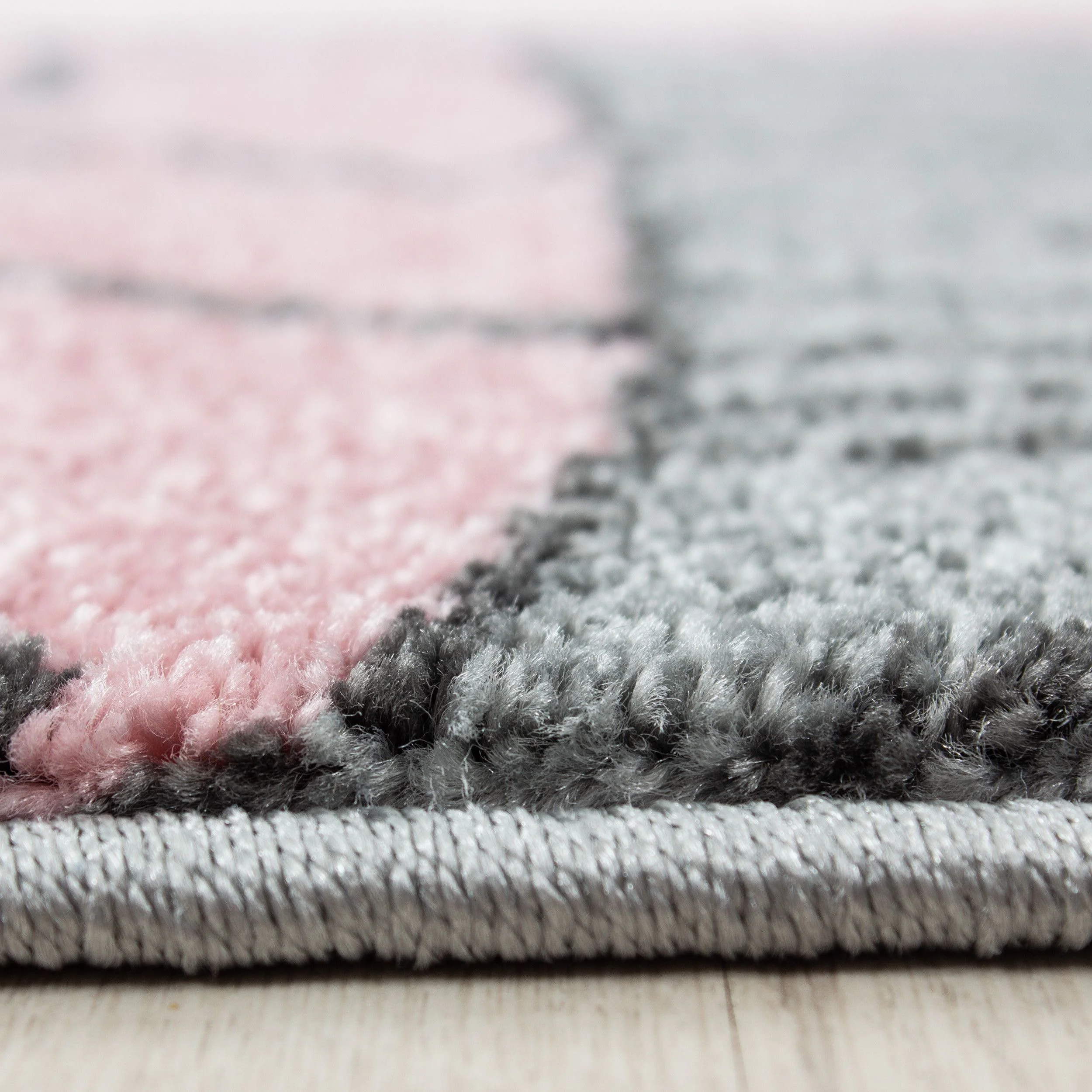 Kinderteppiche, Bär-Design, Farbe Pink, Teppich für Kinderzimmer, Rücken aus Jute - Image 4