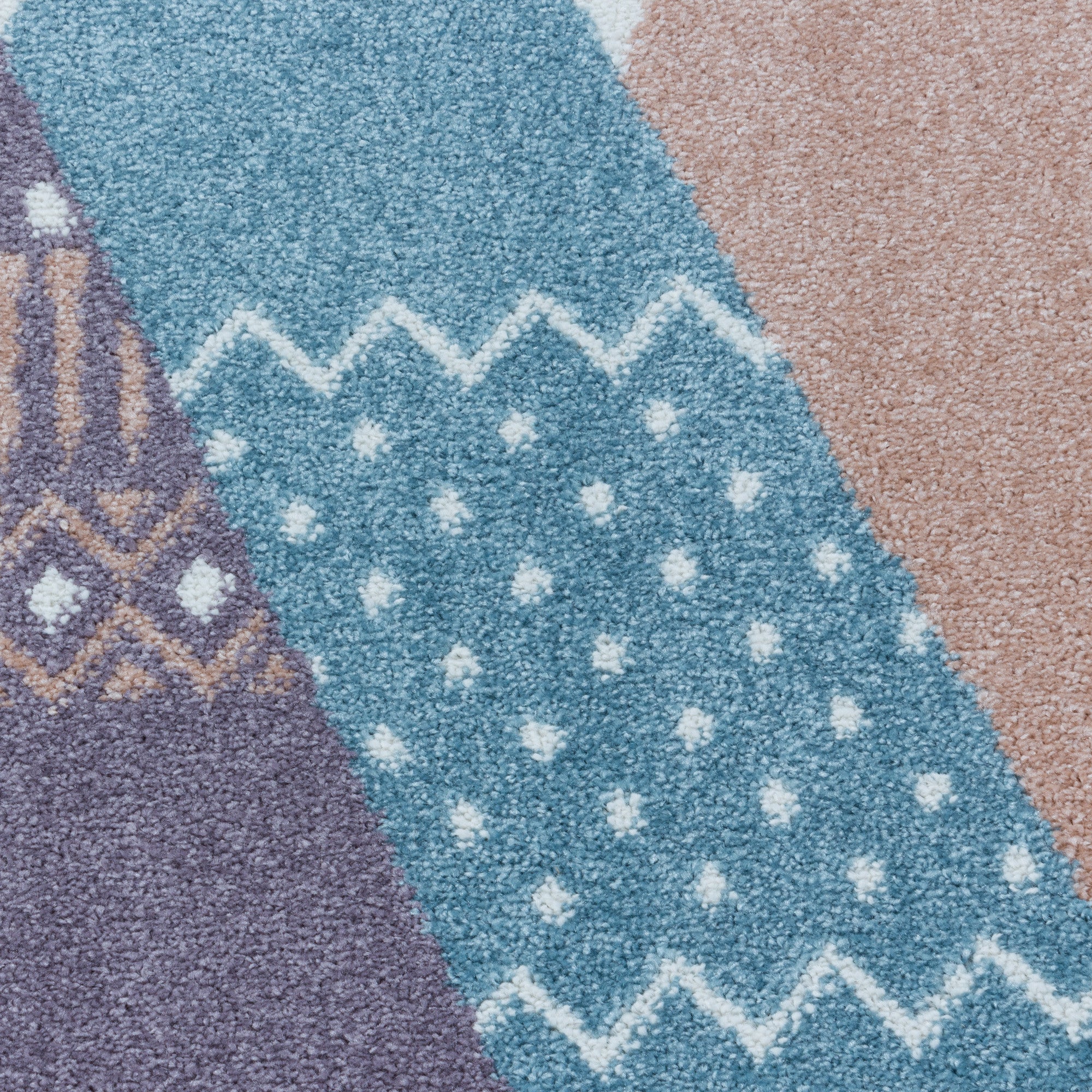 Kinderteppich Kurzflor Teppich Kinderzimmer Bunte Berge Wolken Mehrfarbig - Image 7