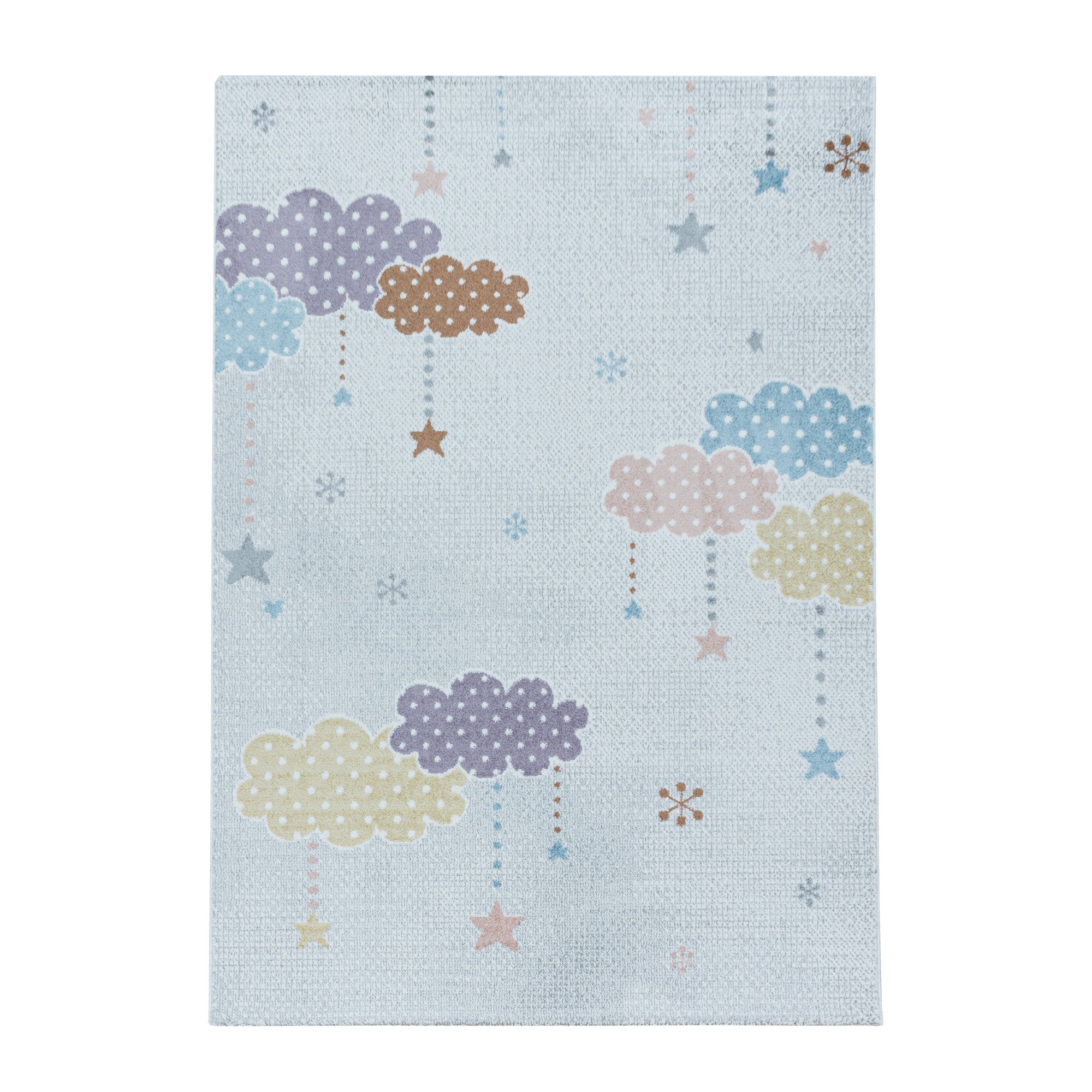 Kurzflor Kinderzimmer Teppich mit bunten Wolken - Image 2