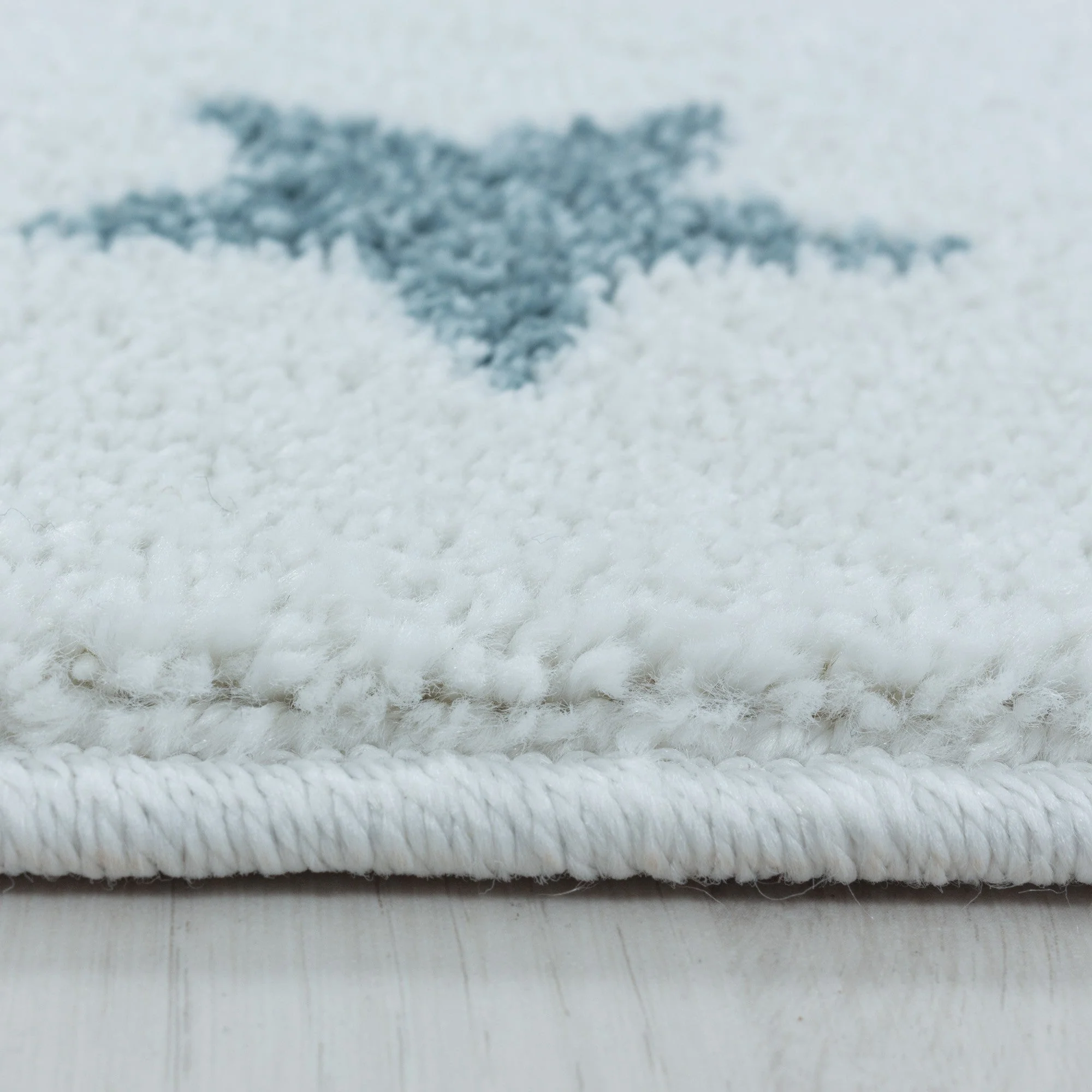 Kurzflor Kinderteppich Design Dino Baby Saurier Kinderzimmer Teppich Blau - Image 5