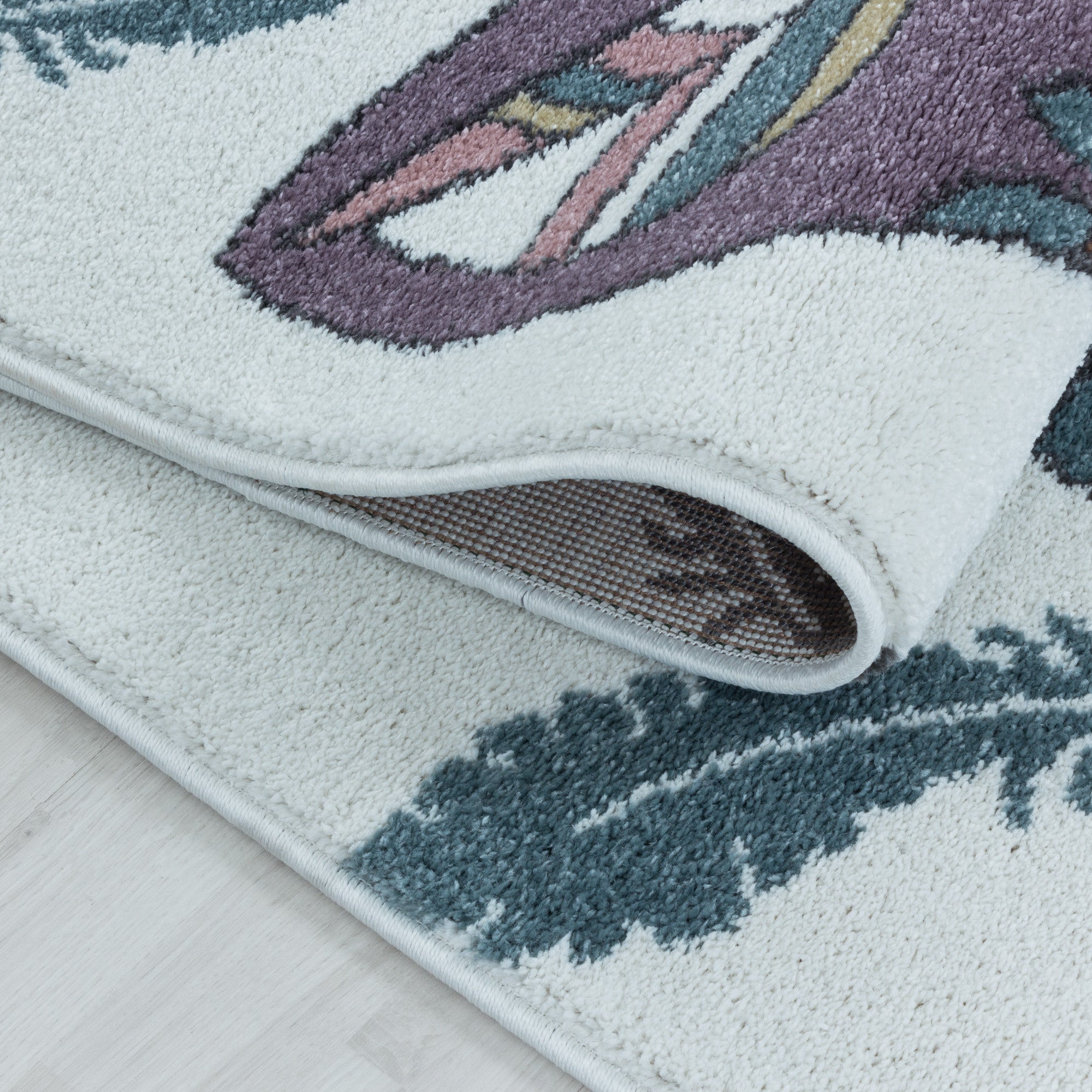 Gelber Kinderzimmer Teppich mit Indianer-Motiv - Image 6