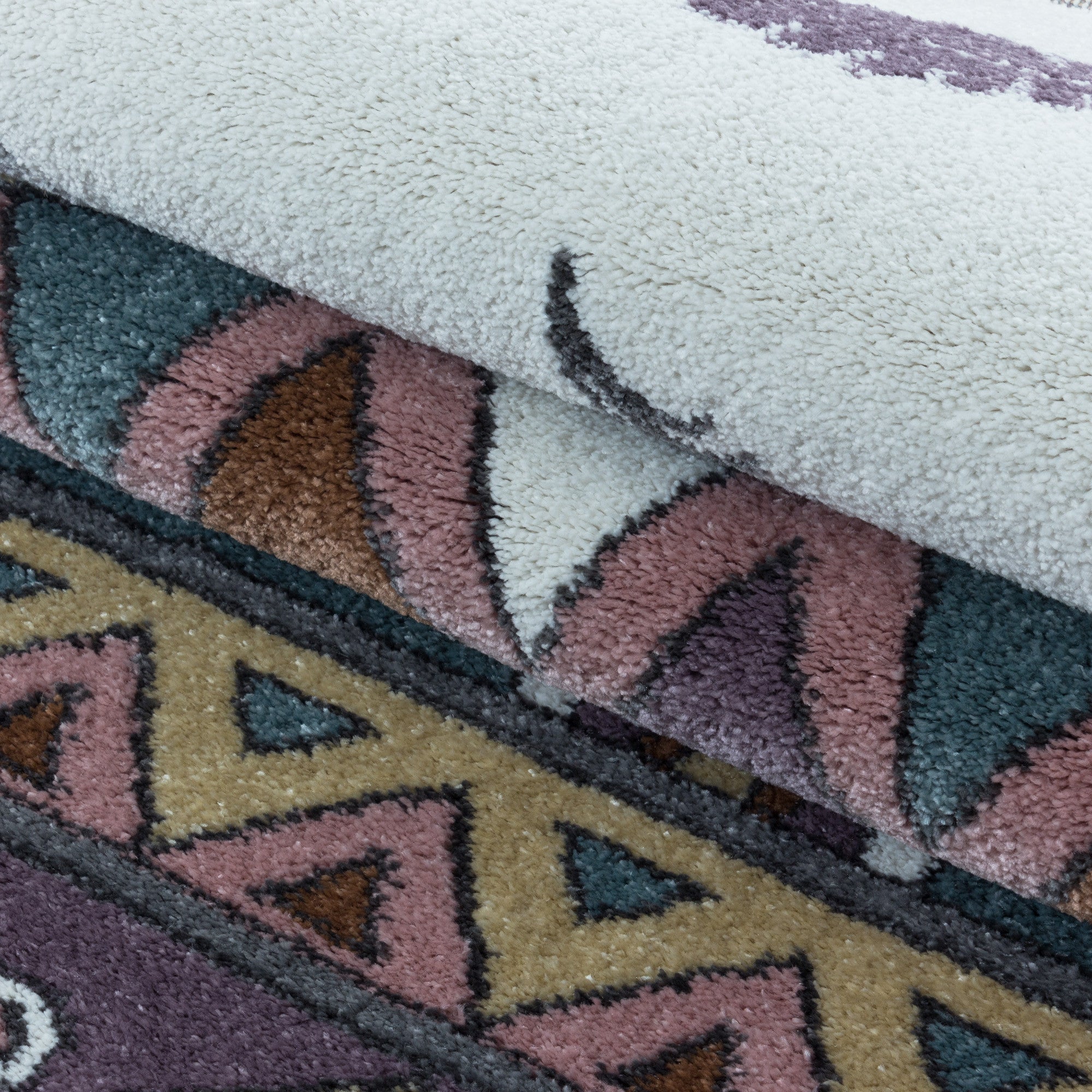Gelber Kinderzimmer Teppich mit Indianer-Motiv - Image 7