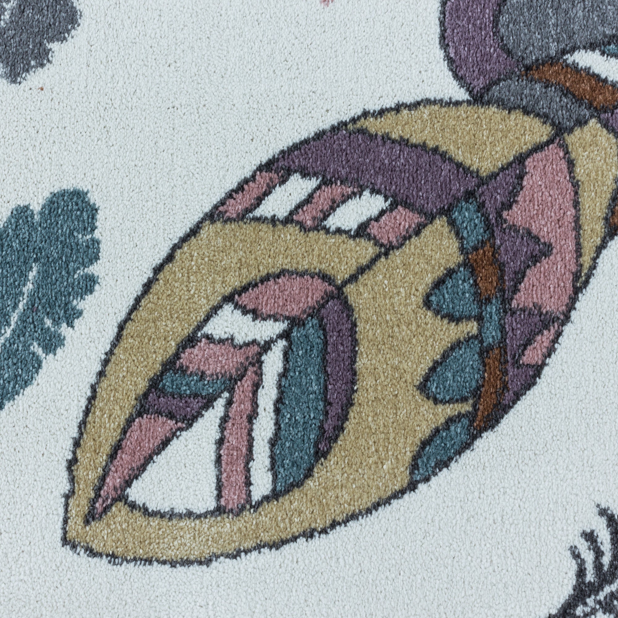 Violetter Kinderzimmer Teppich mit Indianer-Motiv - Image 8