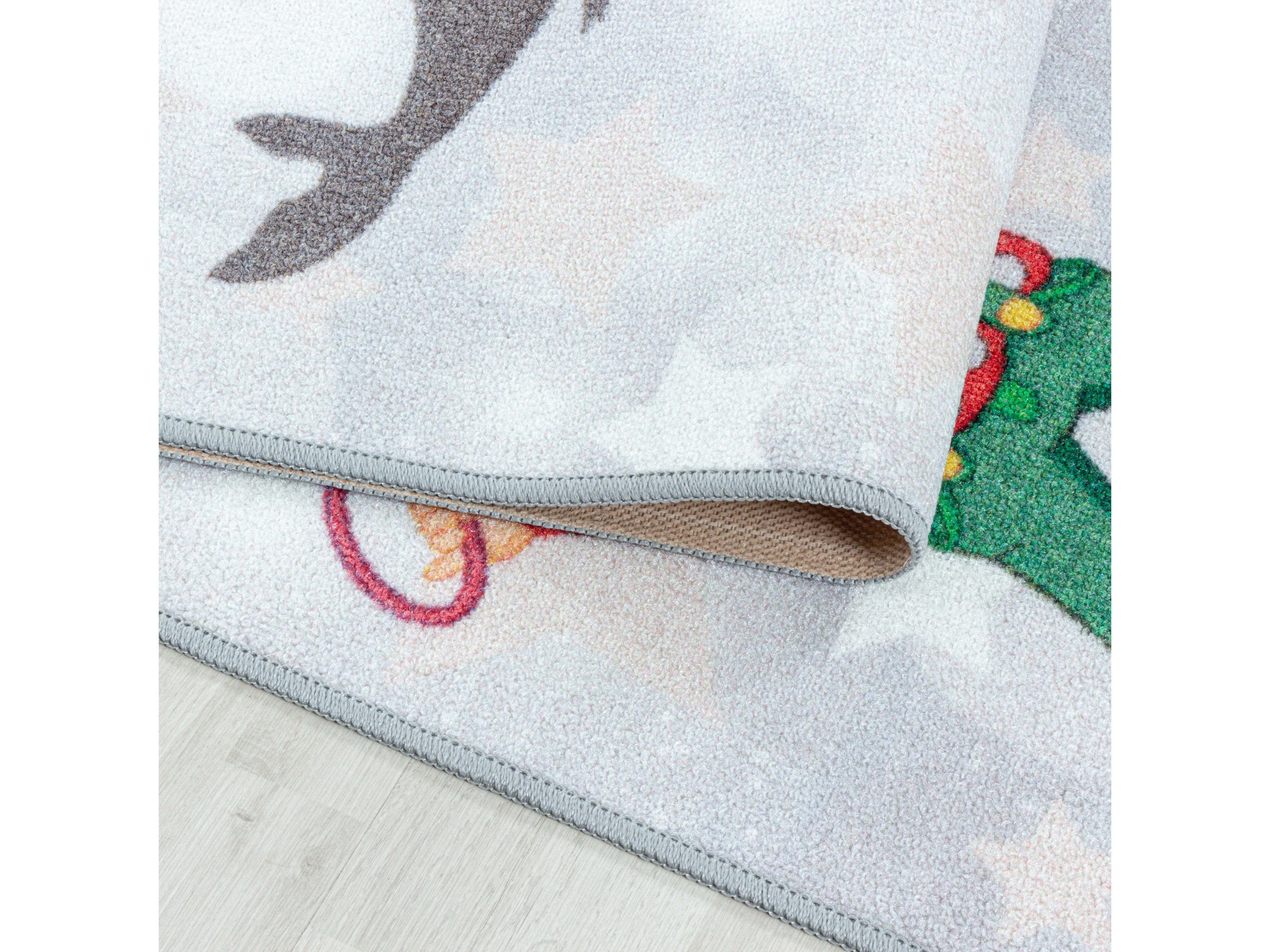 Kurzflor Kinderteppich Spielteppich Kinderzimmer Teppich Zirkus Clown Löwe Blau - Image 6