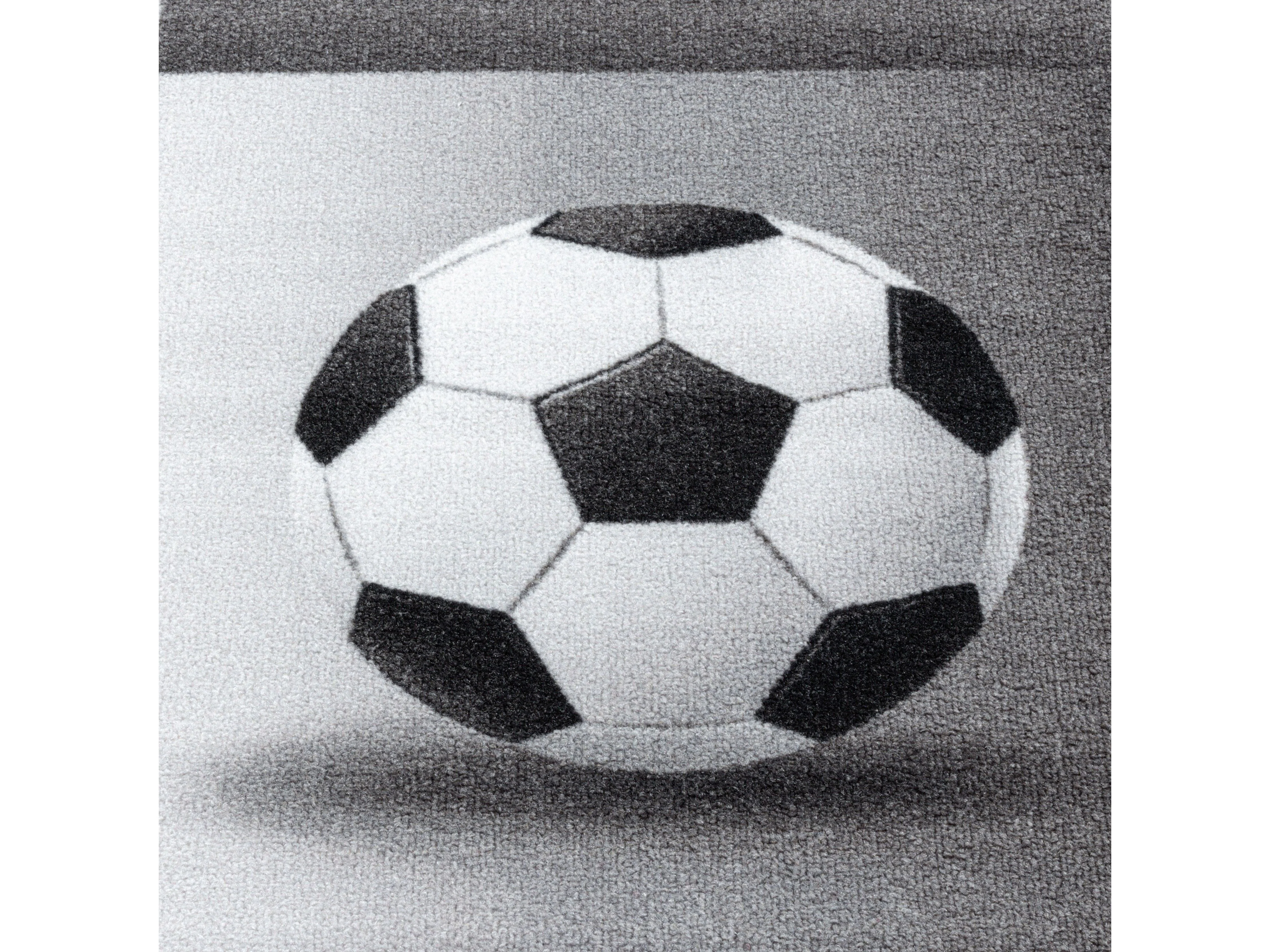 Kurzflor Kinderteppich Spielteppich Teppich Spiel Fussball Trikot Pokal Grau - Image 5