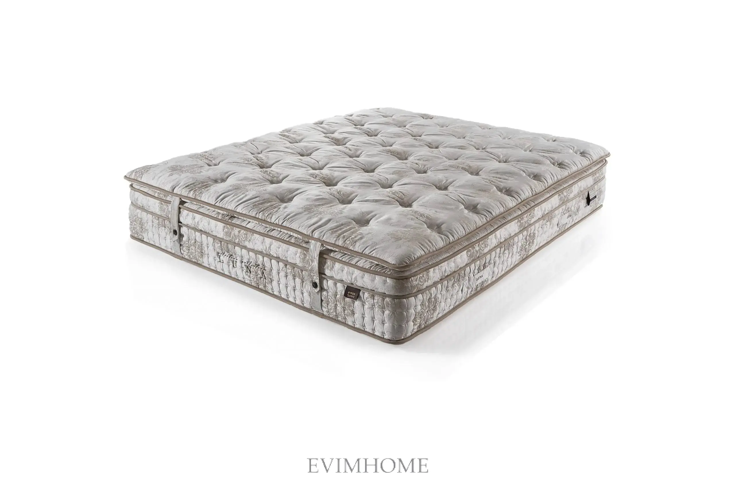 Luna Mokka Boxspringbett – Mikrofedern & Doppelkern-Technologie - Image 4