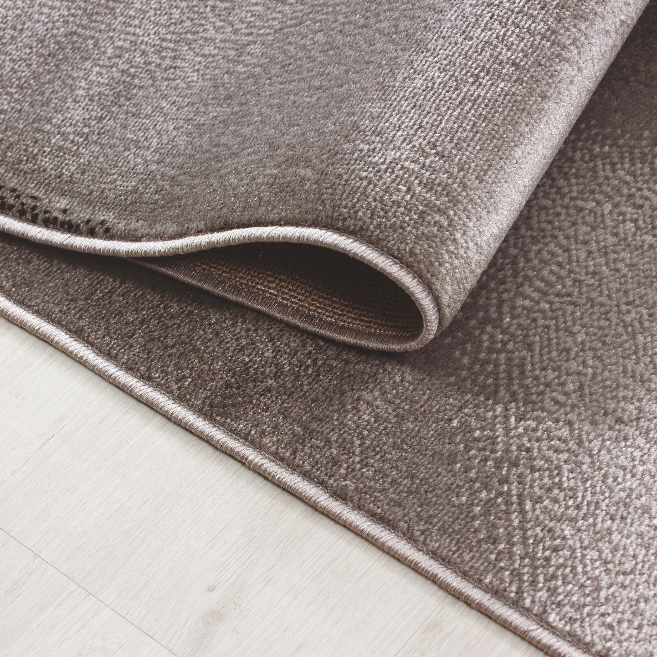 Kurzflorteppiche, Abstrakt Design, Farbe Braun, Teppich für Wohnzimmer, Rücken aus Jute - Image 5