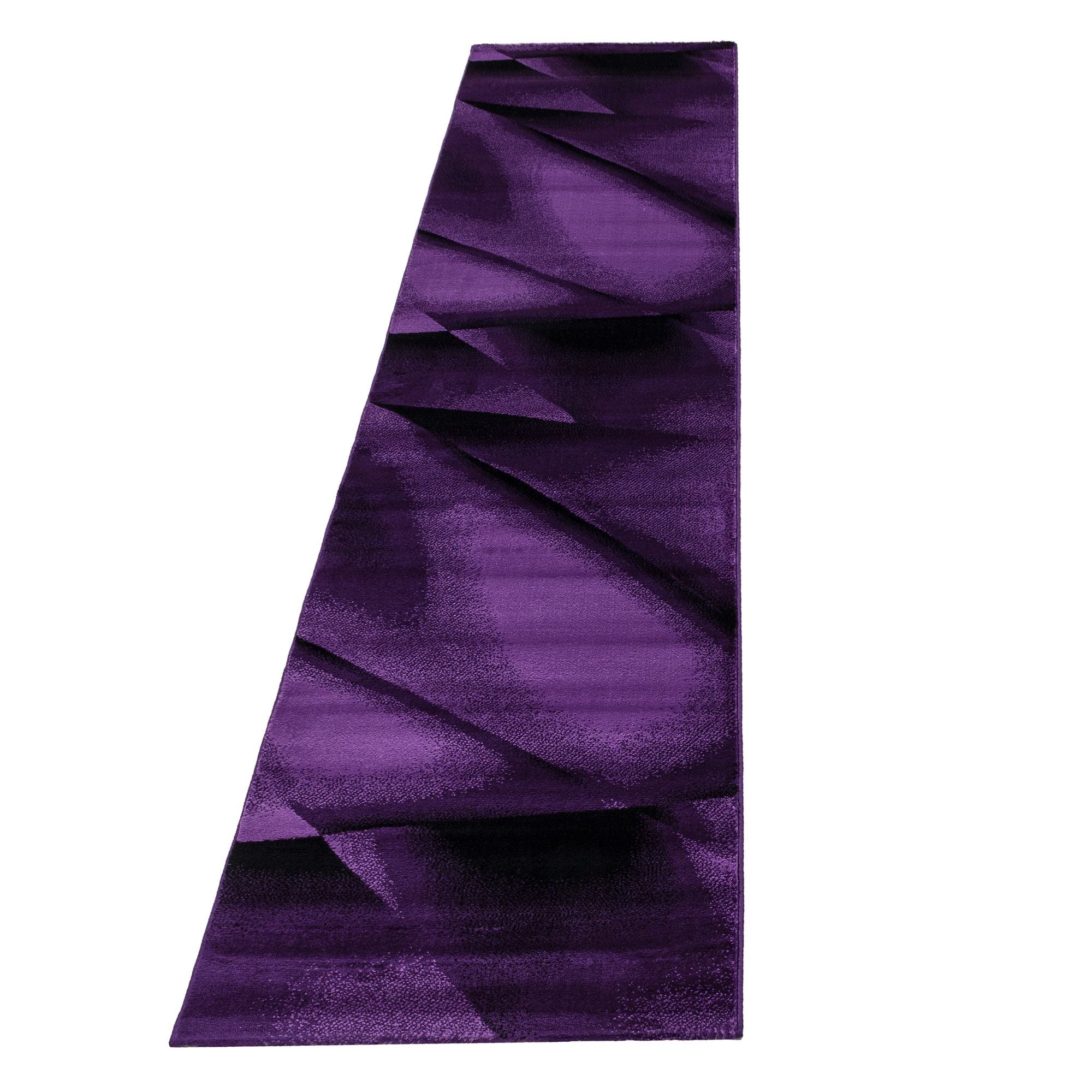 Kurzflorteppiche, Abstrakt Design, Farbe Violett, Teppich für Wohnzimmer, Rücken aus Jute - Image 7