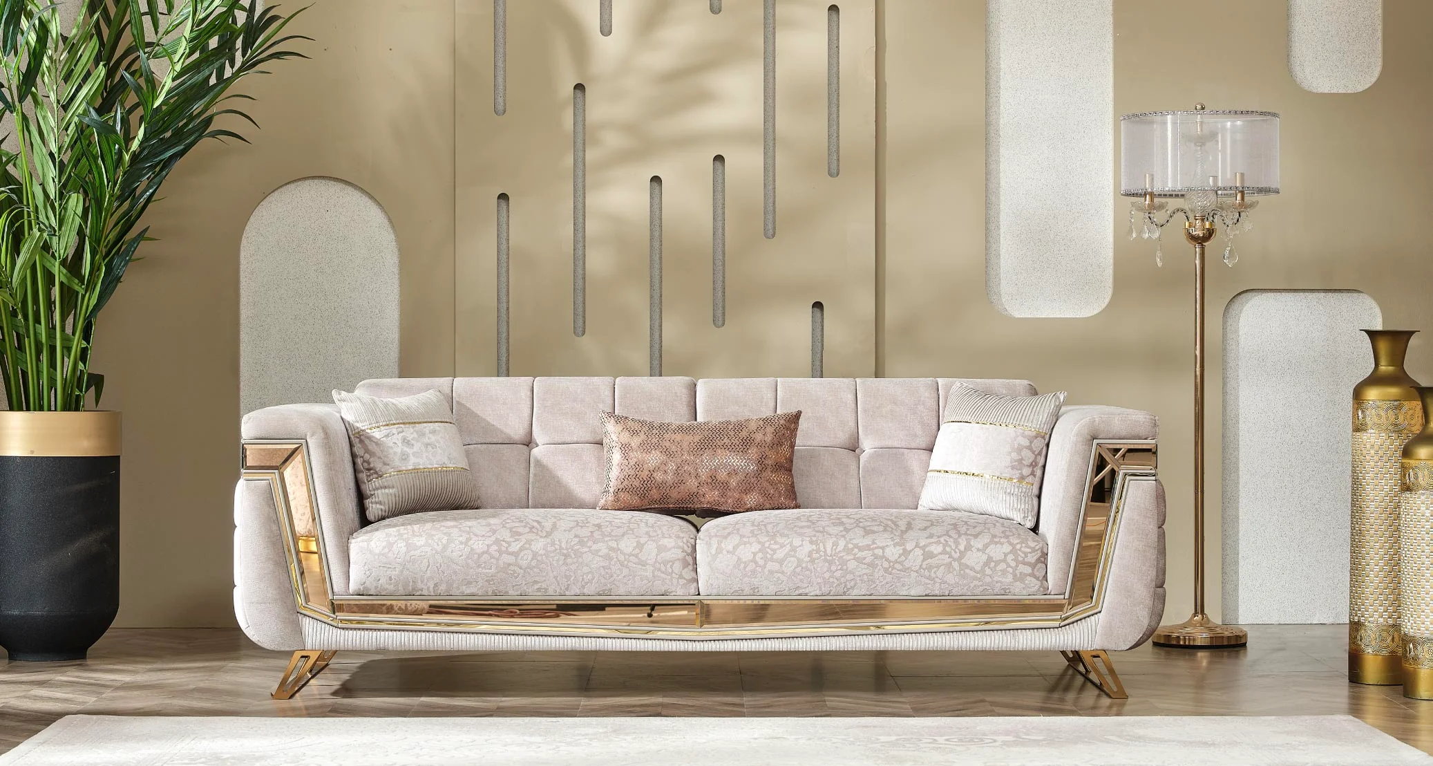 Milano Sofagarnitur Serie (Gold) - Image 10