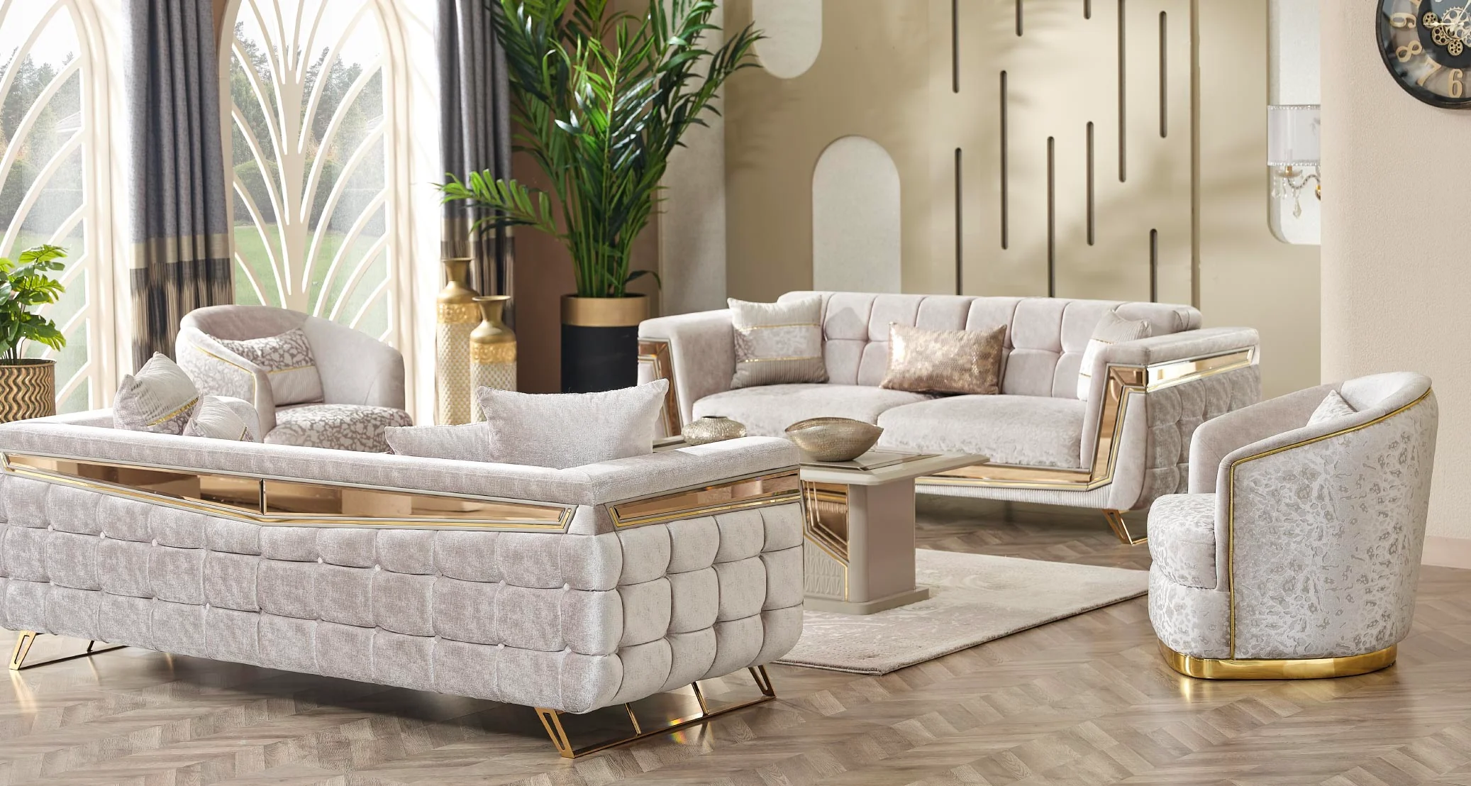Milano Sofagarnitur Serie (Gold) - Image 6
