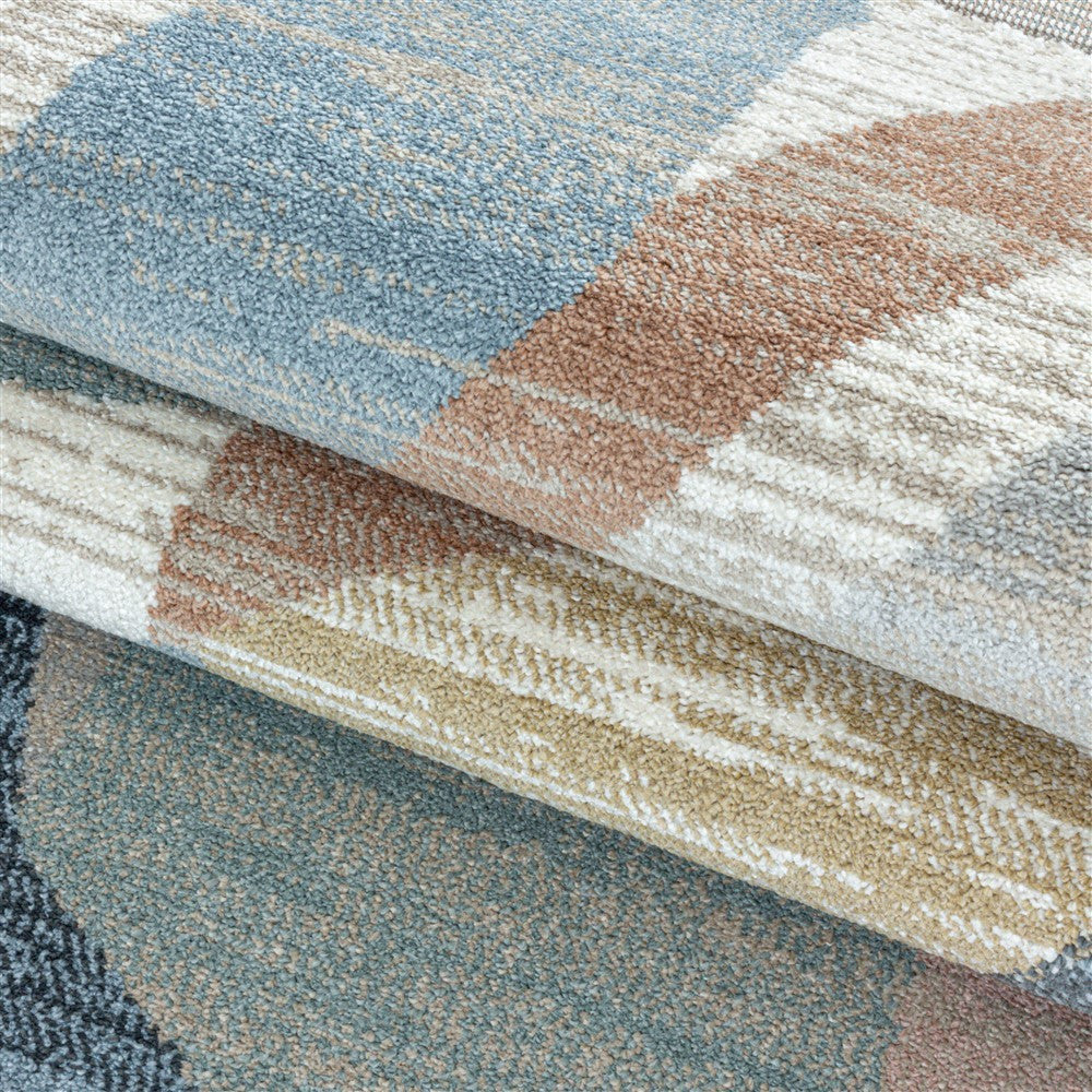 Modern Kurzflor Designer Teppich Geometrisches design gemischte Farben - Image 6