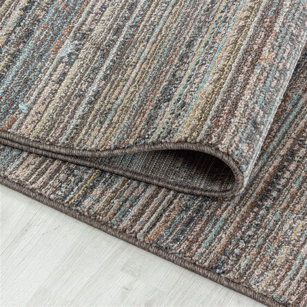Modern Kurzflor Designer Teppich Linien design gemischte Farben - Image 5