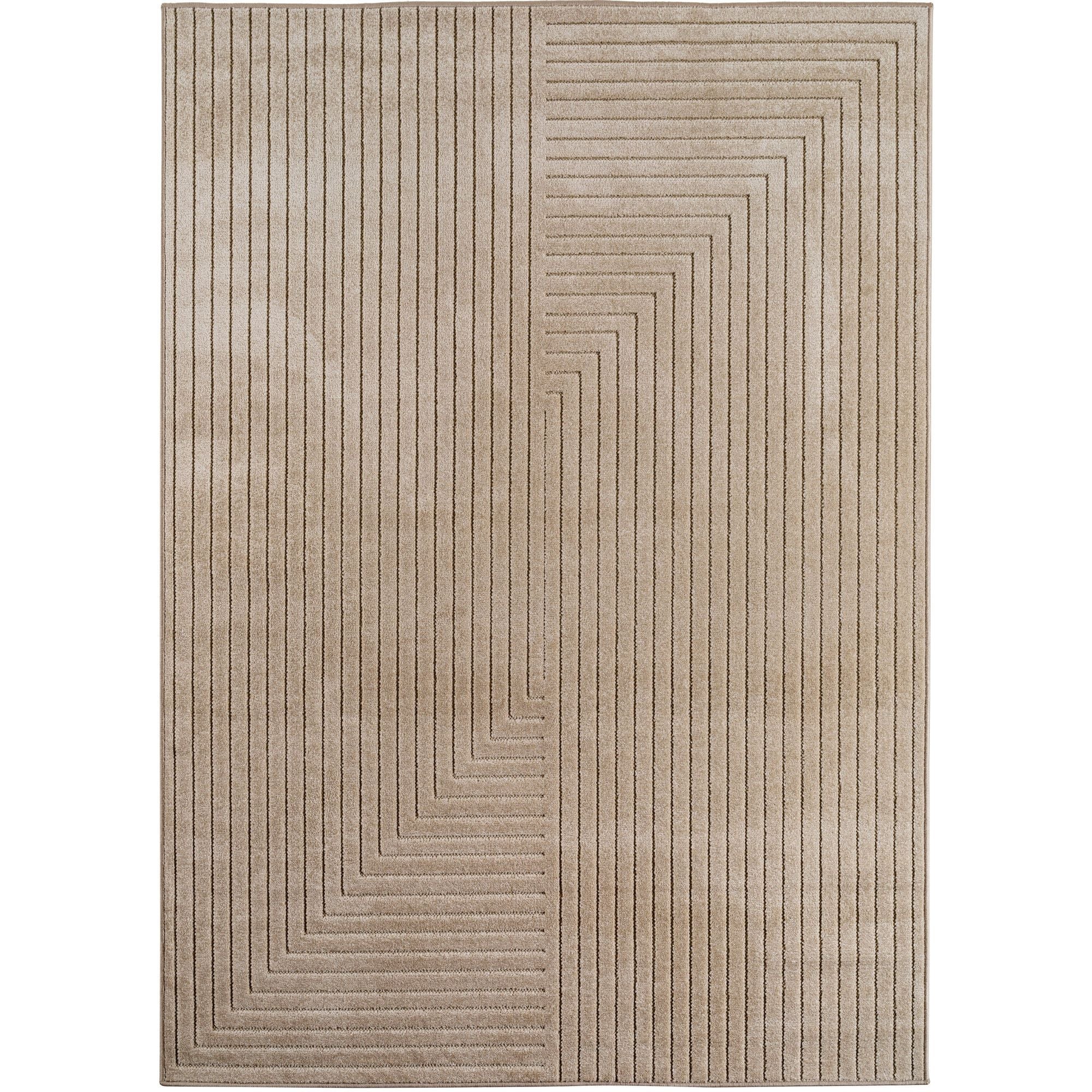 Nova Teppich Beige | Asymmetrische Streifen - Image 2