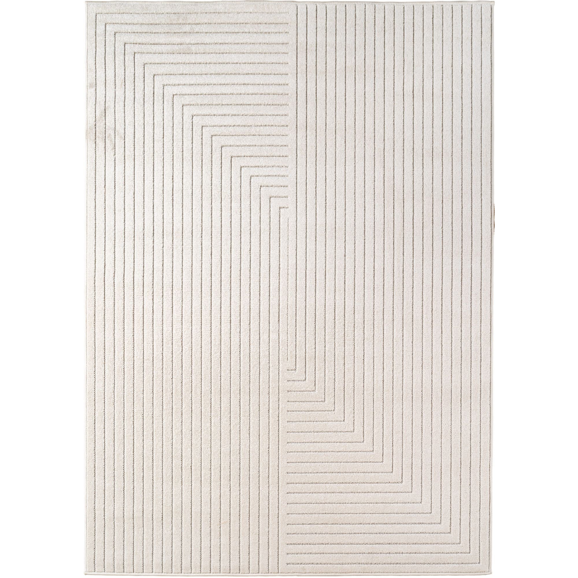 Nova Kurzflor Teppich | Creme asymmetrisch - Image 2