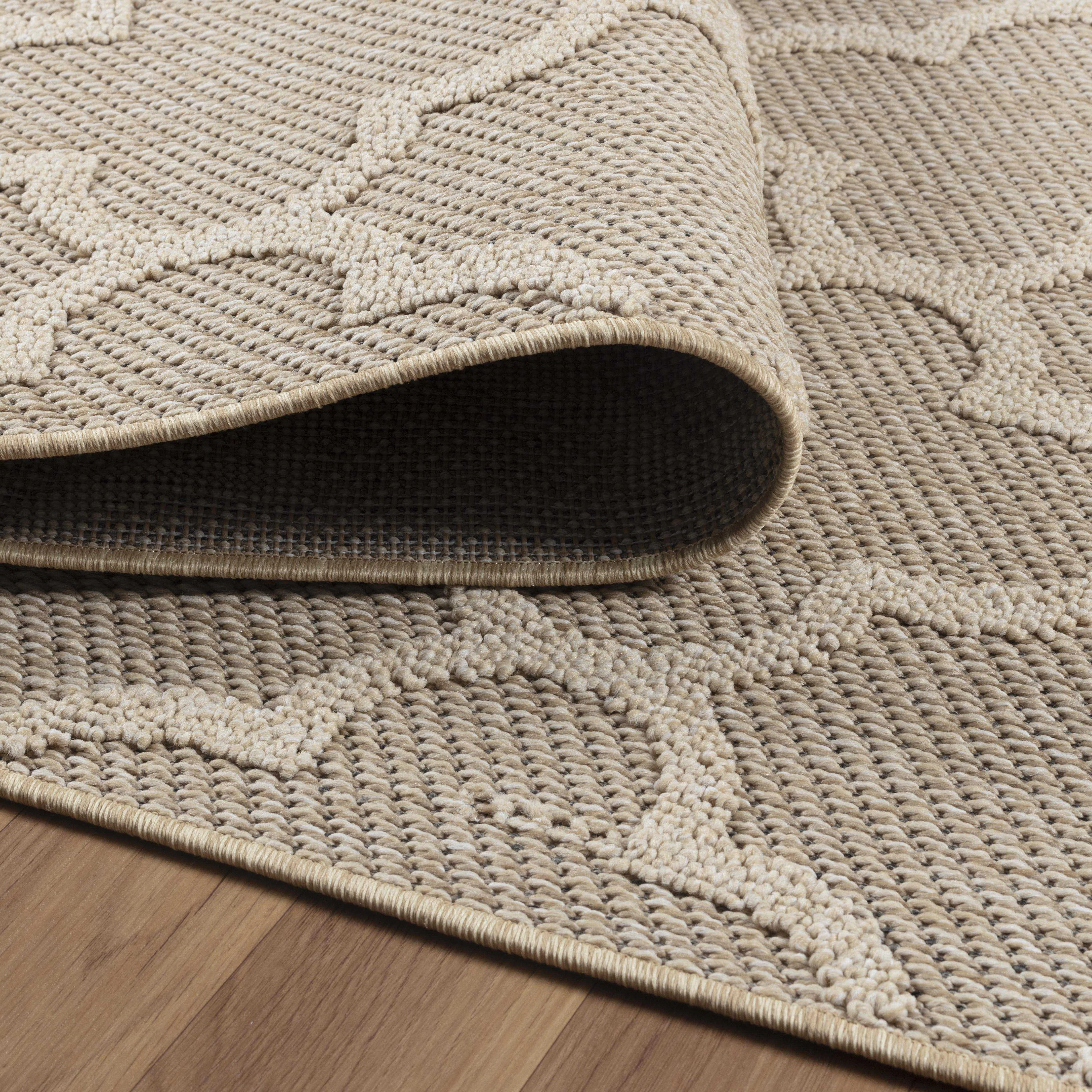 Outdoorteppiche, Skandinavisches Design, Farbe Beige, Teppich für Terasse-Balkon-Küche, Rücken aus Polypropylen - Image 3