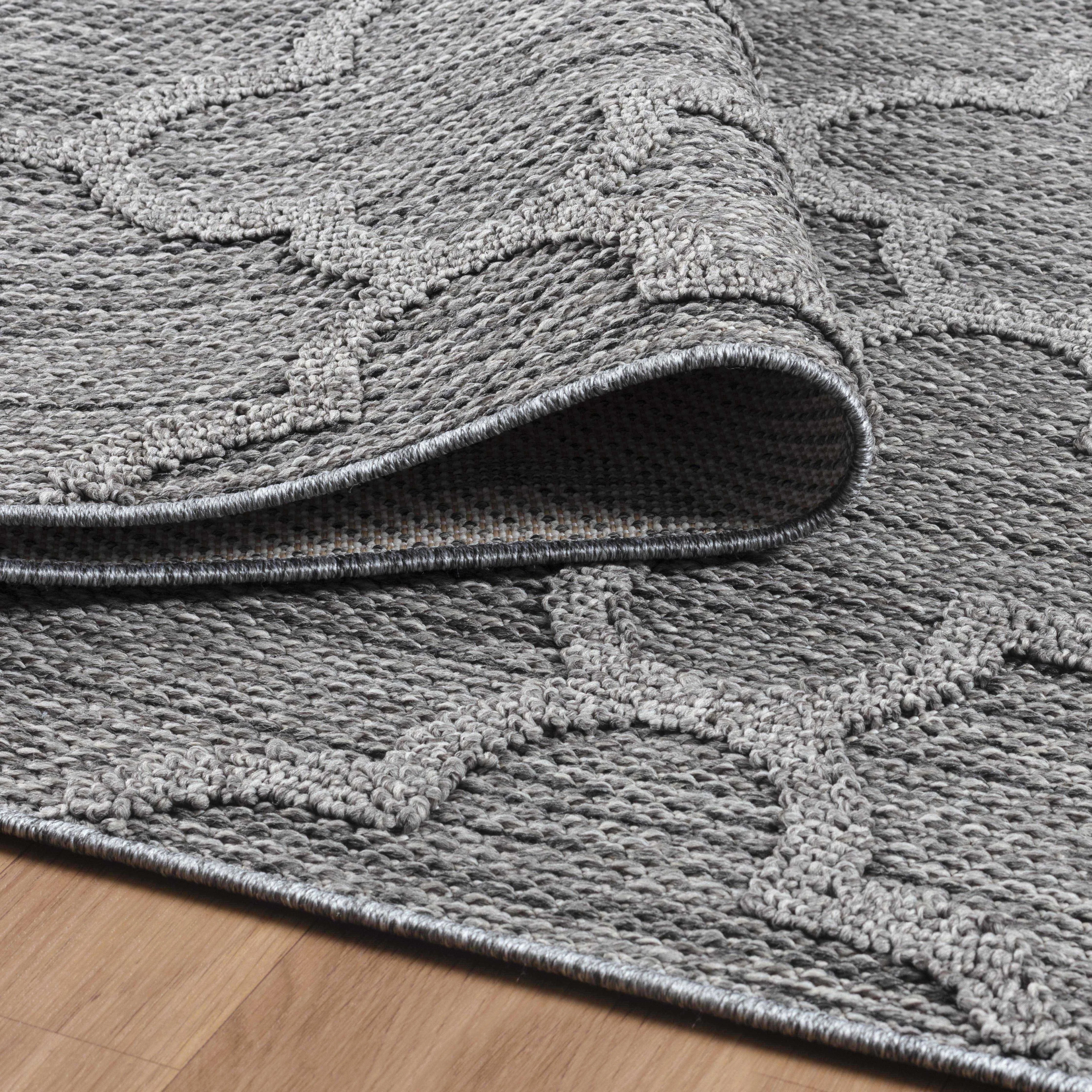 Outdoorteppiche, Skandinavisches Design, Farbe Grau, Teppich für Terasse-Balkon-Küche, Rücken aus Polypropylen - Image 2