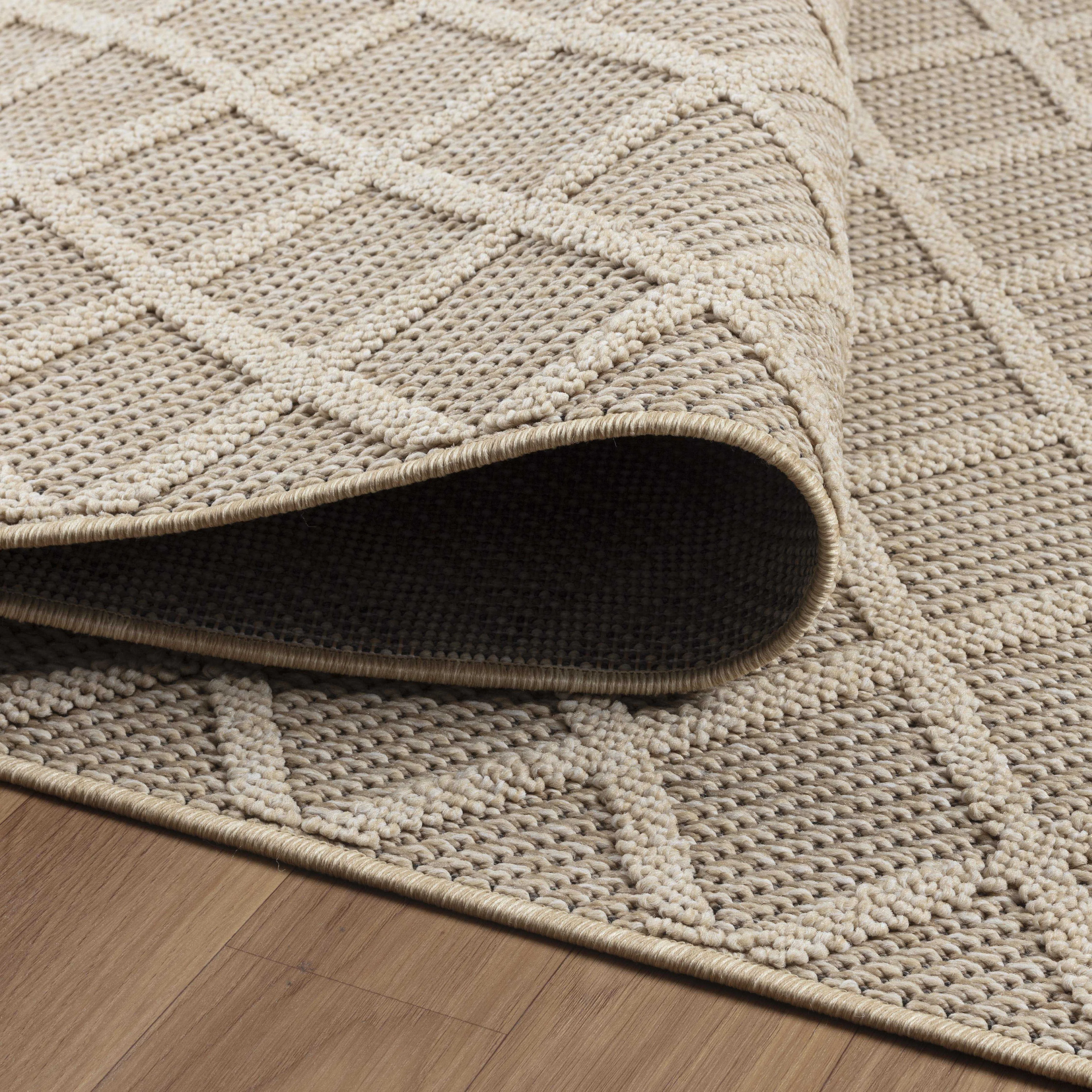 Patara Outdoorteppich Beige | Boho Design mit eckigem Muster - Image 2