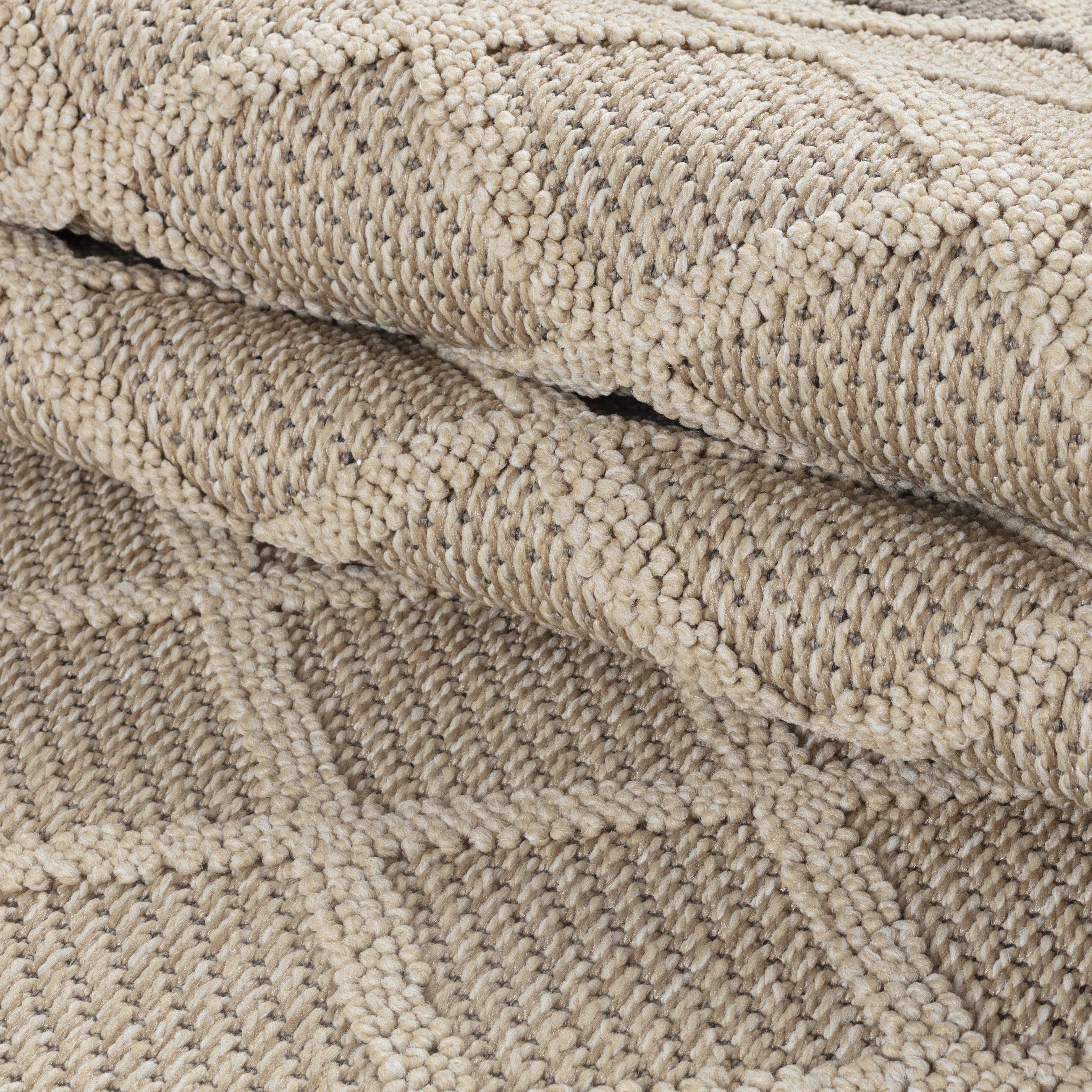 Patara Outdoorteppich Beige | Boho Design mit eckigem Muster - Image 3