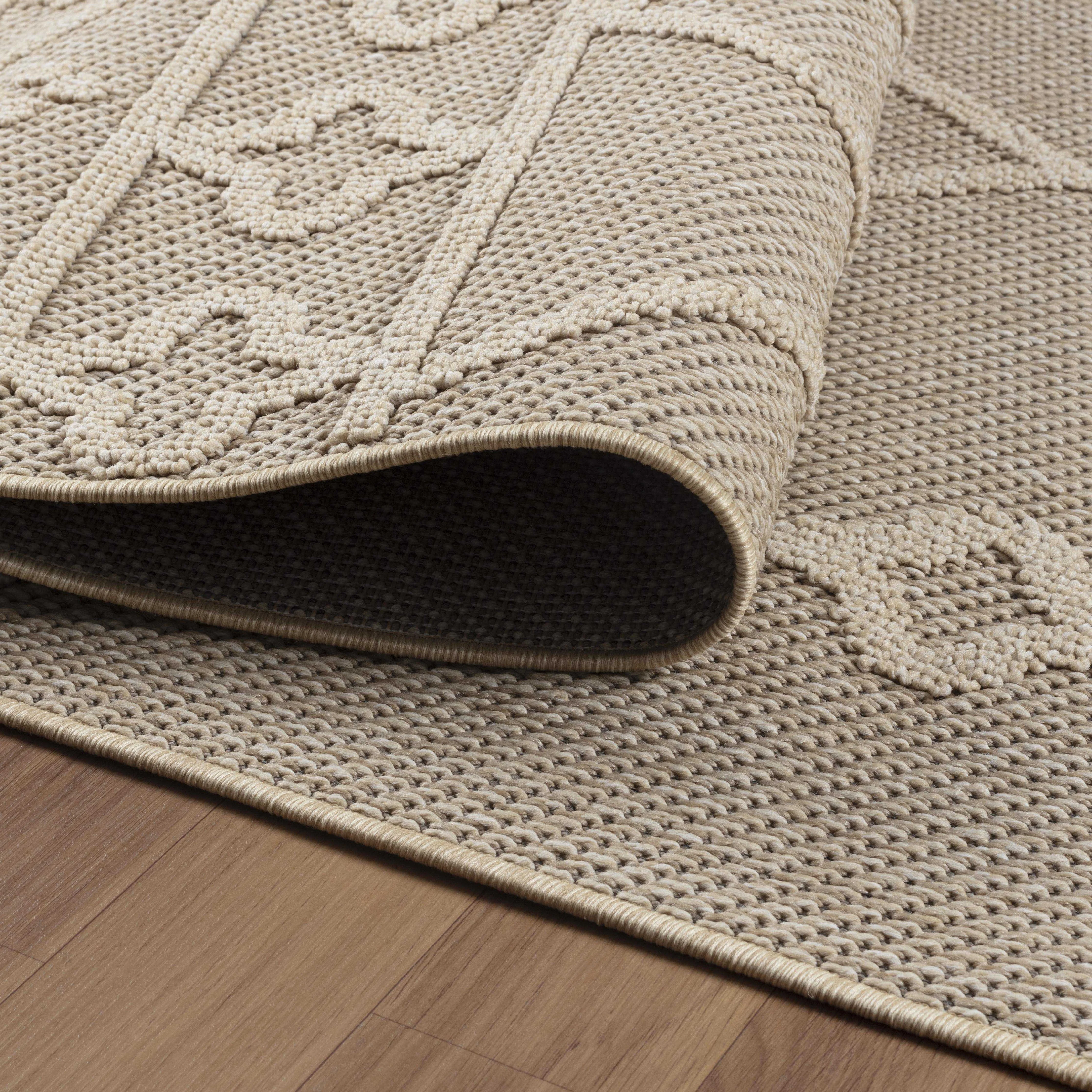 Outdoorteppiche, Berber Design, Farbe Beige, Teppich für Terasse-Balkon-Küche, Rücken aus Polypropylen - Image 2