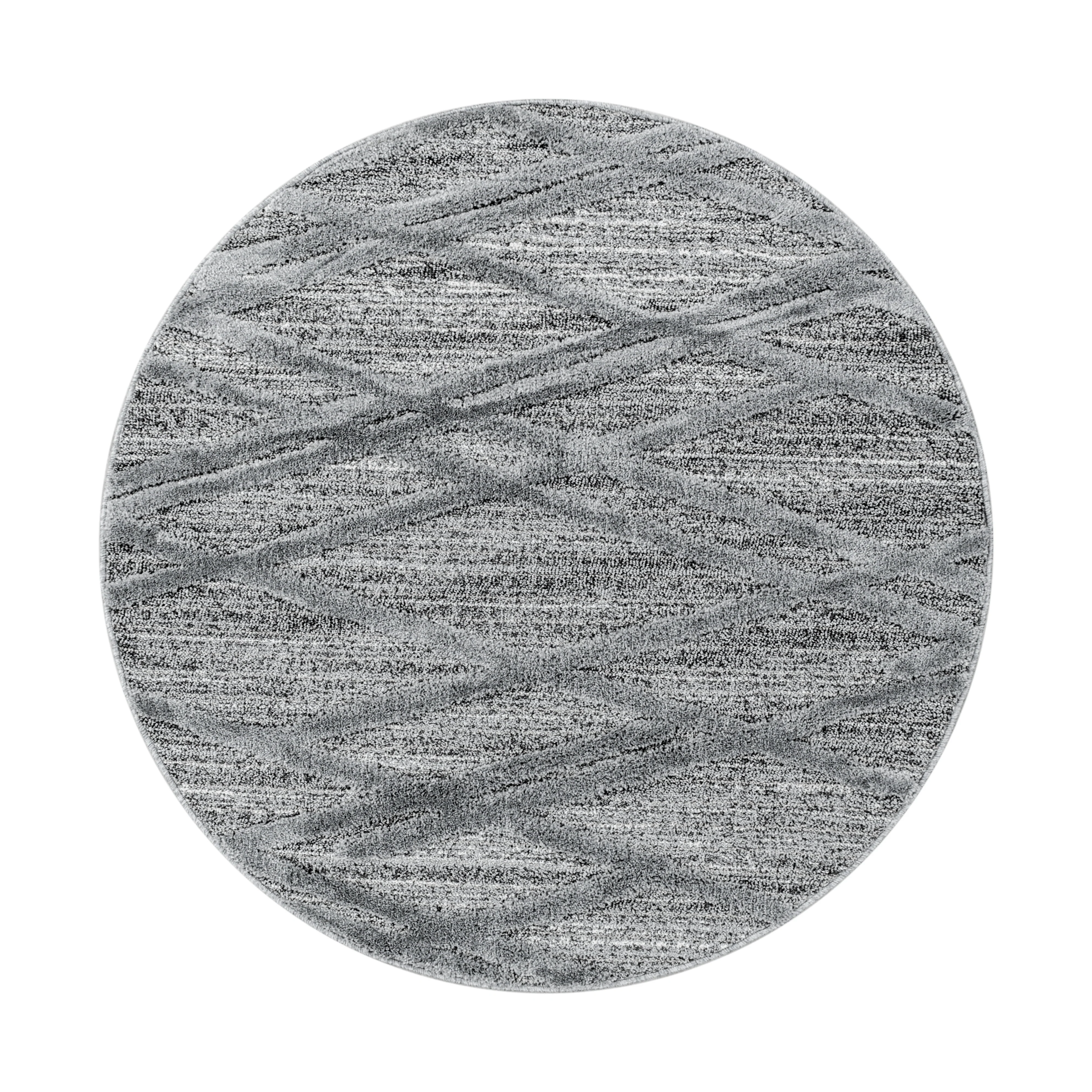 Graue Hochflorteppiche mit Jute-Rücken - Image 8