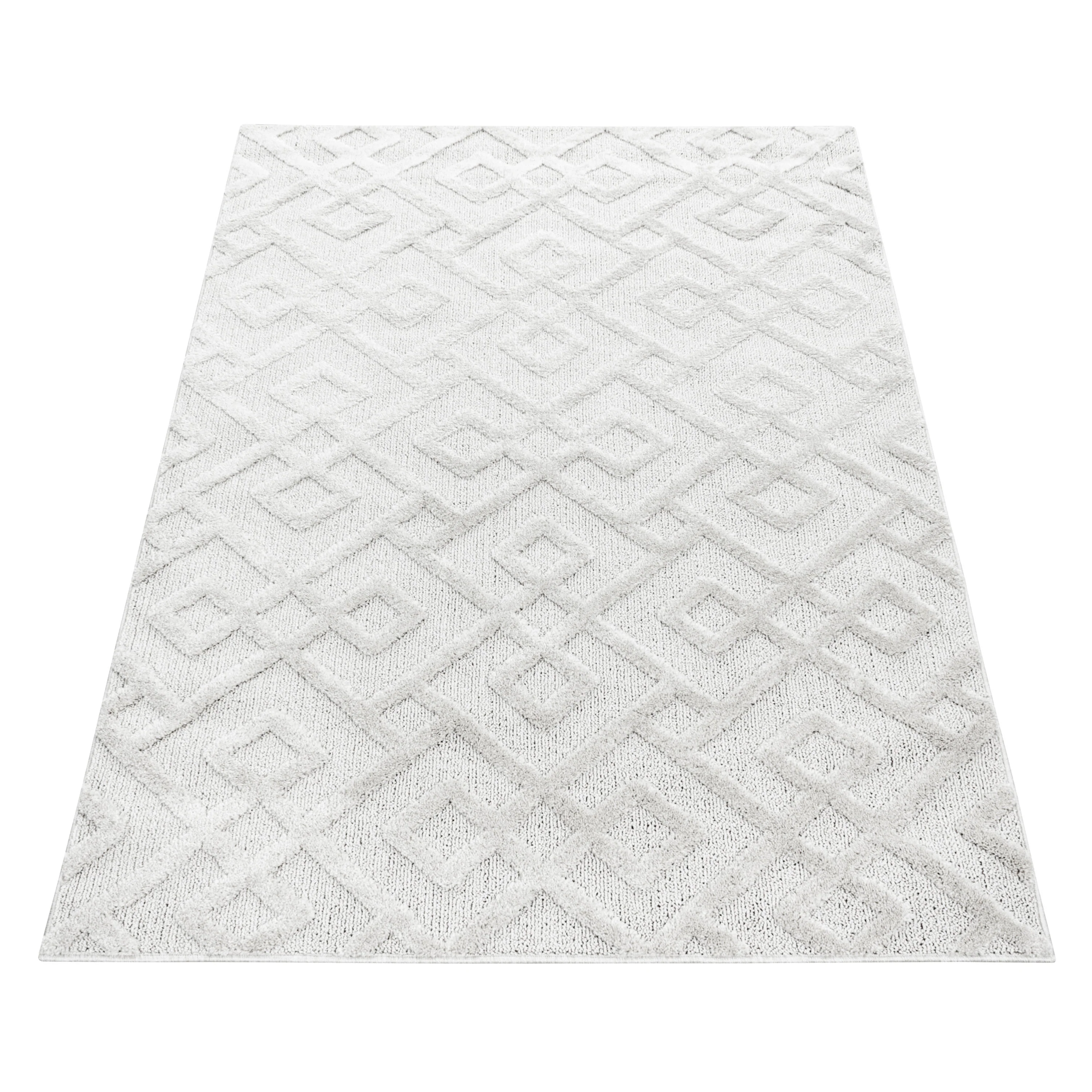 Cremefarbene Hochflorteppiche mit Jute-Rücken - Image 3