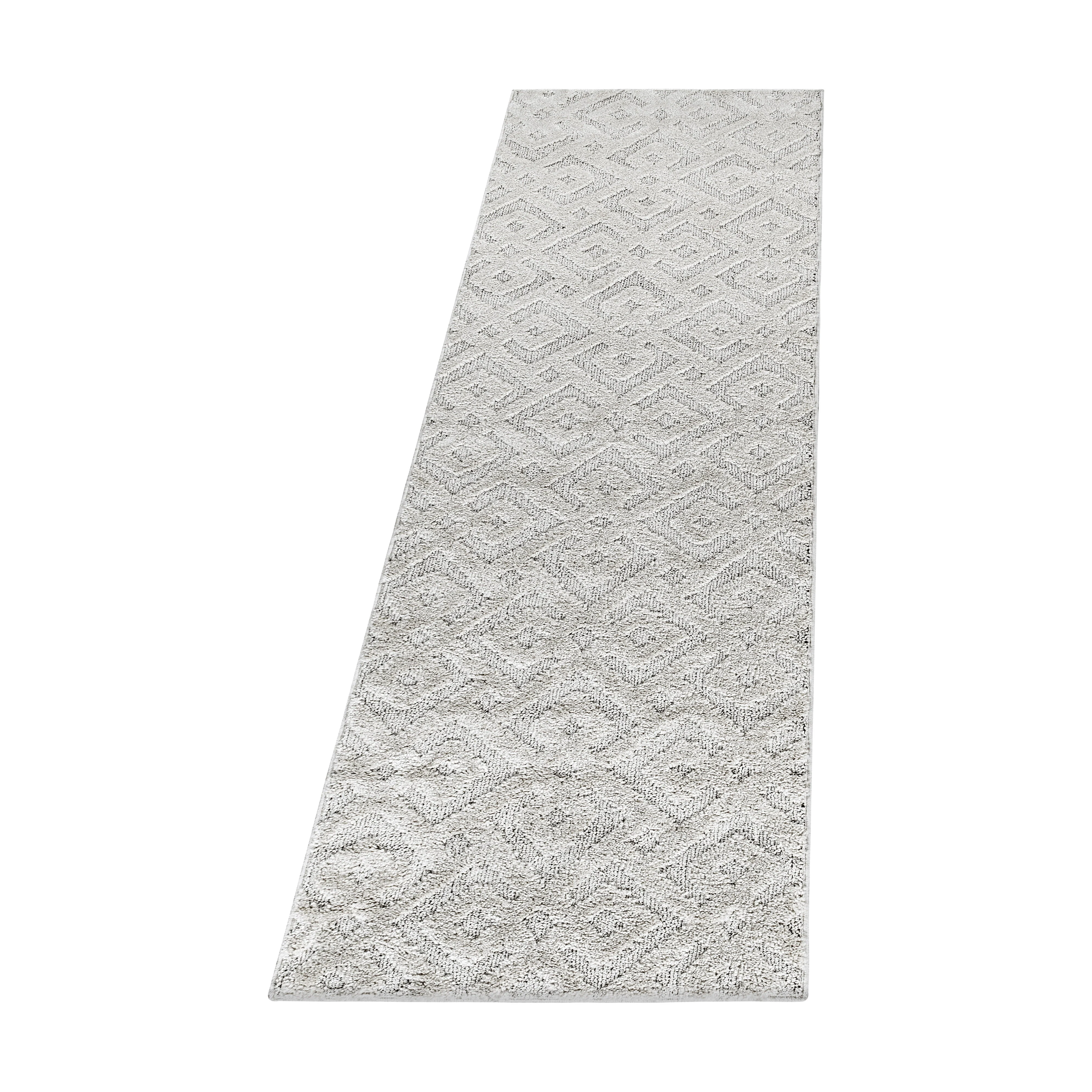 Cremefarbene Hochflorteppiche mit Jute-Rücken - Image 7