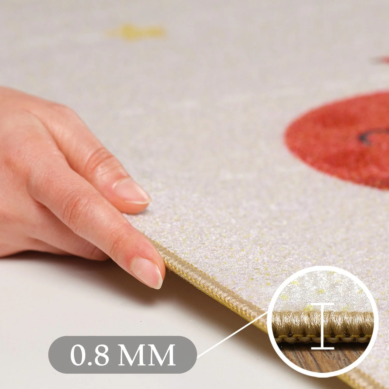 Kinderteppiche, Sonnensystem, Farbe Beige, Teppich für Kinderzimmer, Rücken aus Latex - Image 4